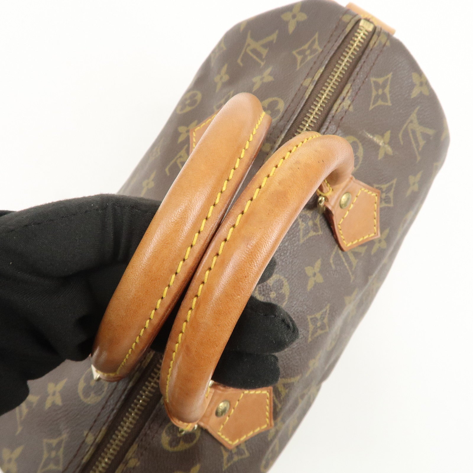 Louis Vuitton Monogram Speedy 30 Boston Bag Hand Bag Brown M41526