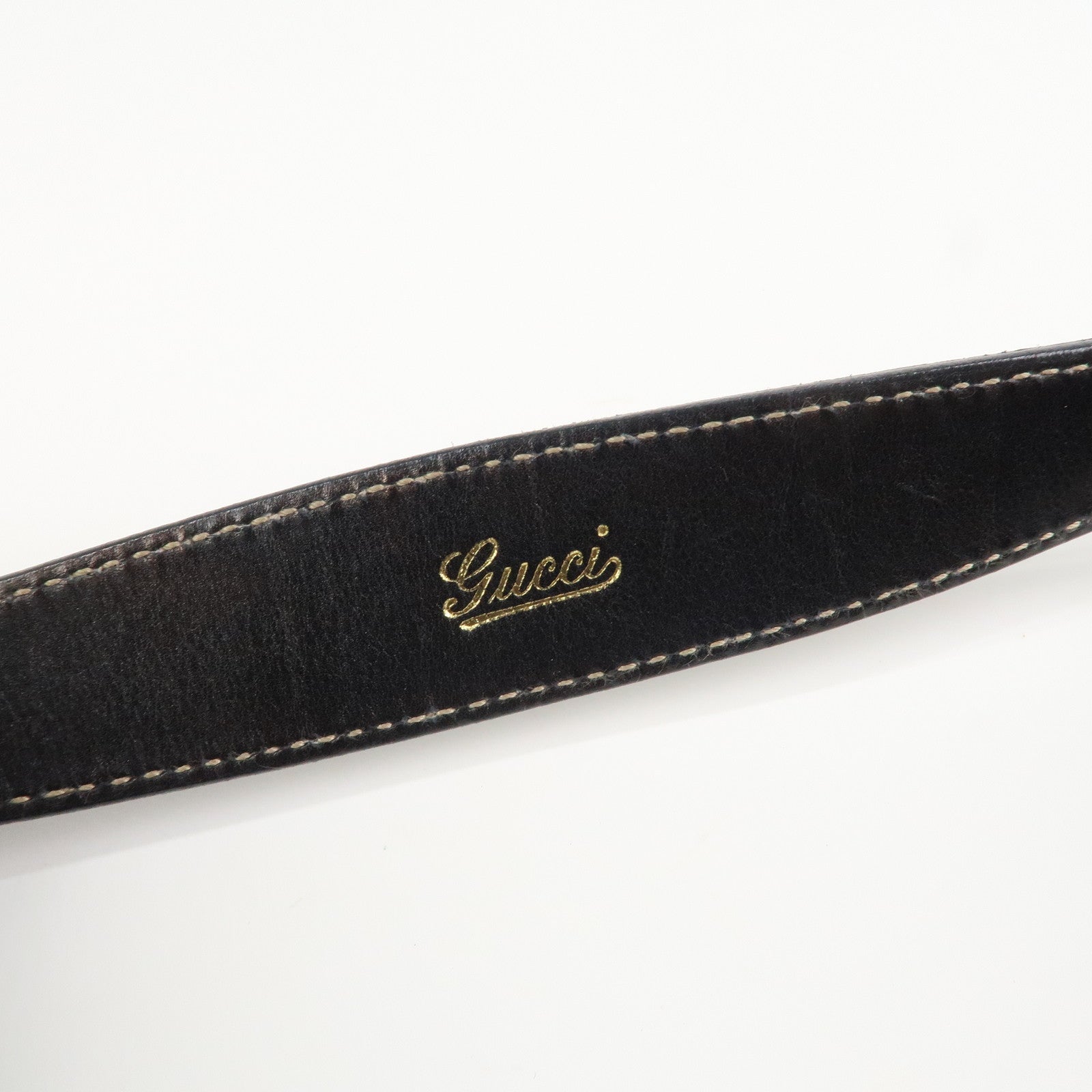 GUCCI Canvas Leather Shoulder Bag Flower Print Black 153029