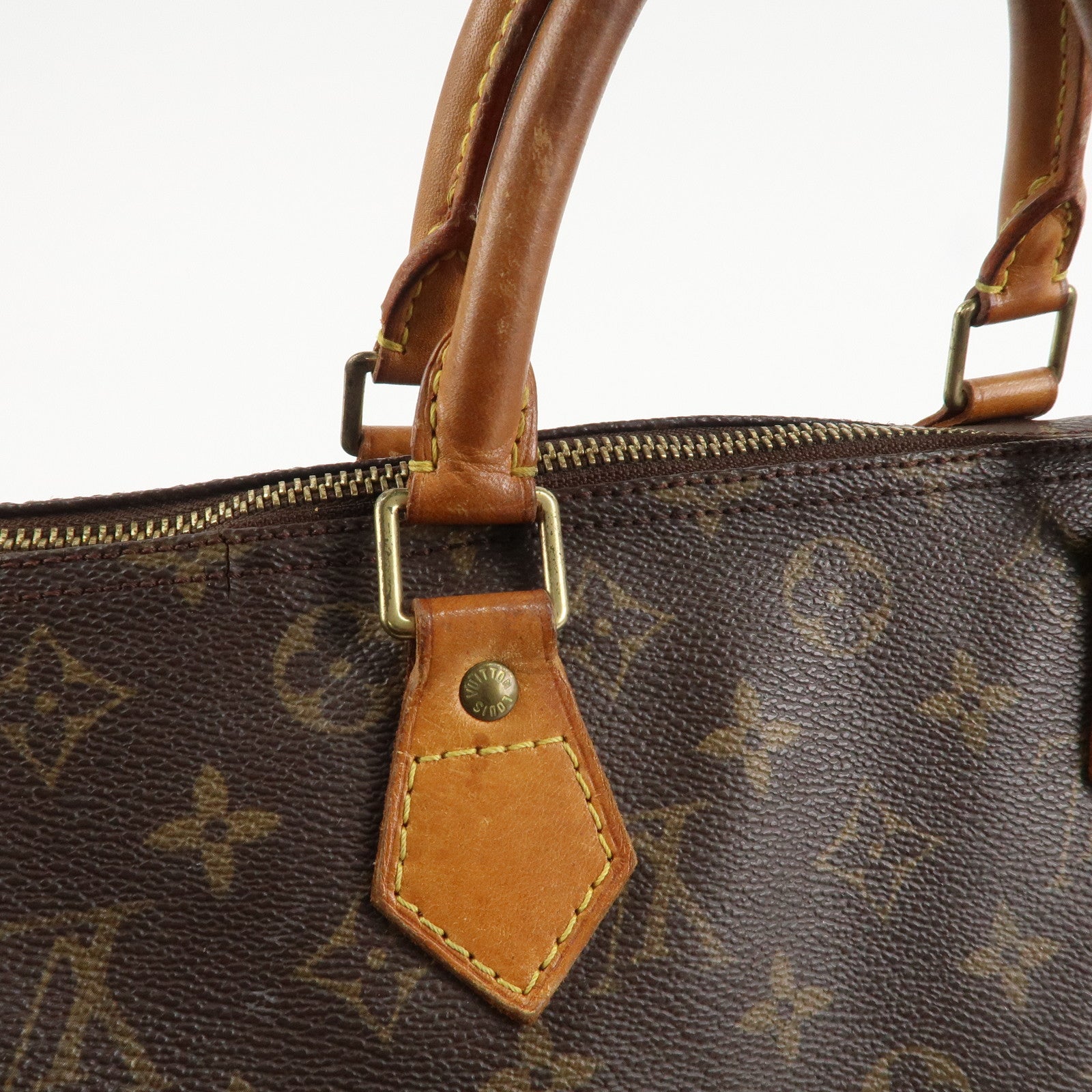 Louis Vuitton Monogram Speedy 30 Boston Bag Hand Bag Brown M41526 Used