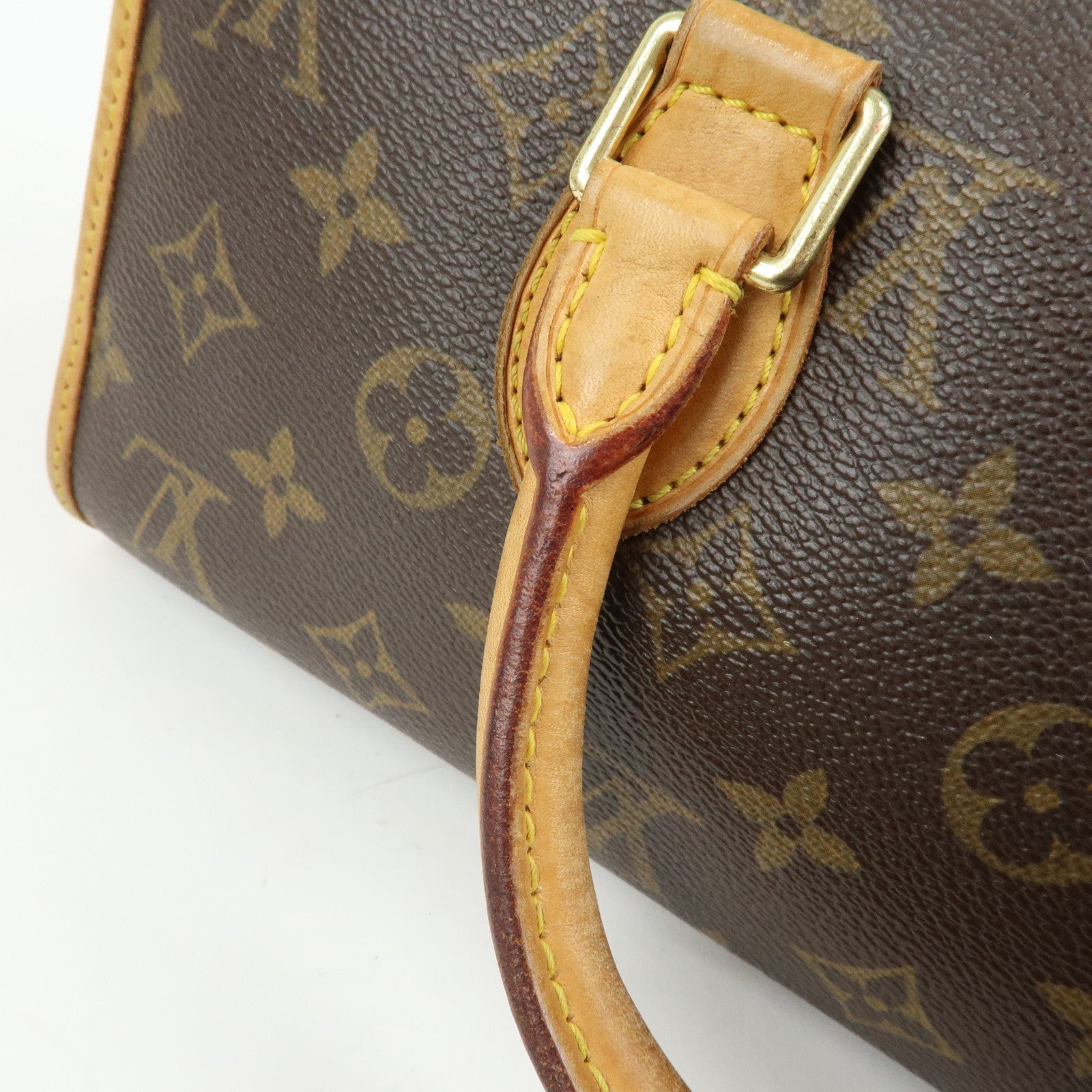 Louis Vuitton Monogram Popincourt Hand Bag Brown M40009