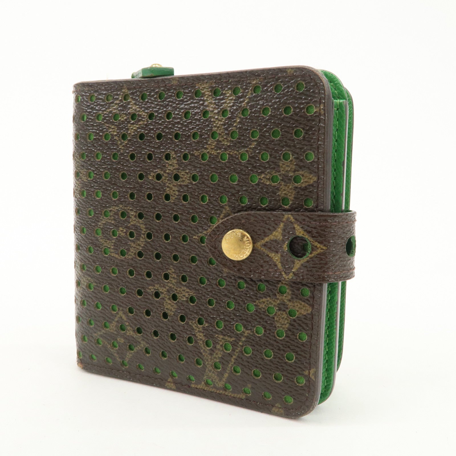 Louis Vuitton Monogram Perfore Compact Zip Bi-fold Wallet M95218