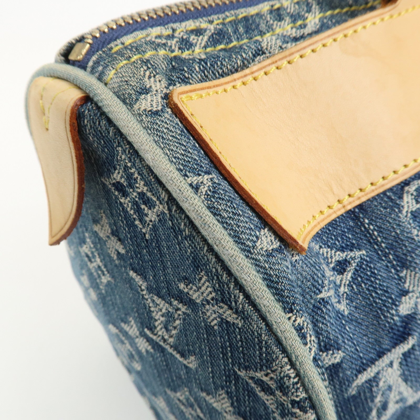 Louis Vuitton Monogram Denim Neo Speedy Boston Bag Blue M95019