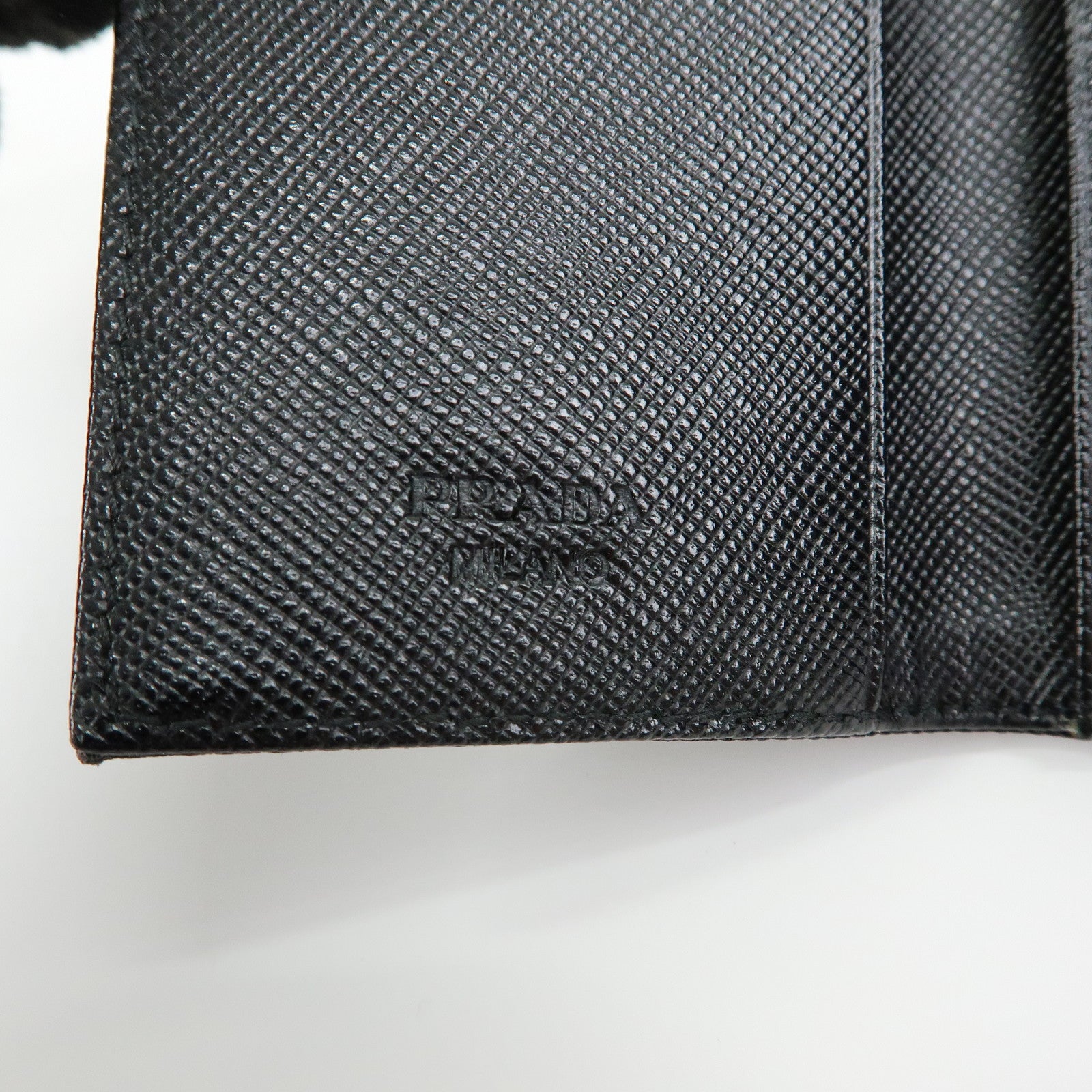 PRADA Triangle Logo Nylon Leather 6 Rings Key Case 1M0222