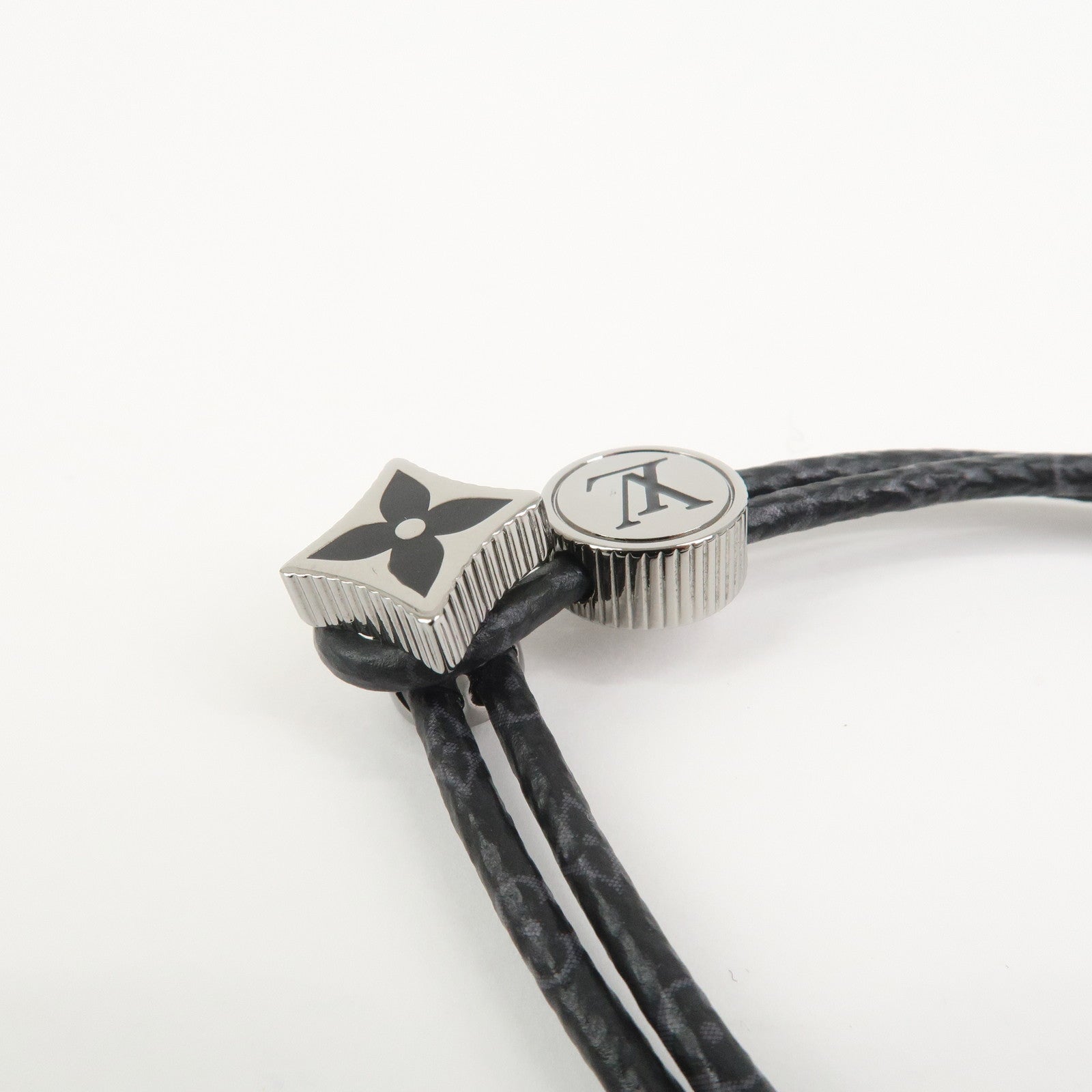 Louis Vuitton Monogram Eclipse Catch It Canvas Bracelet Noir M8111