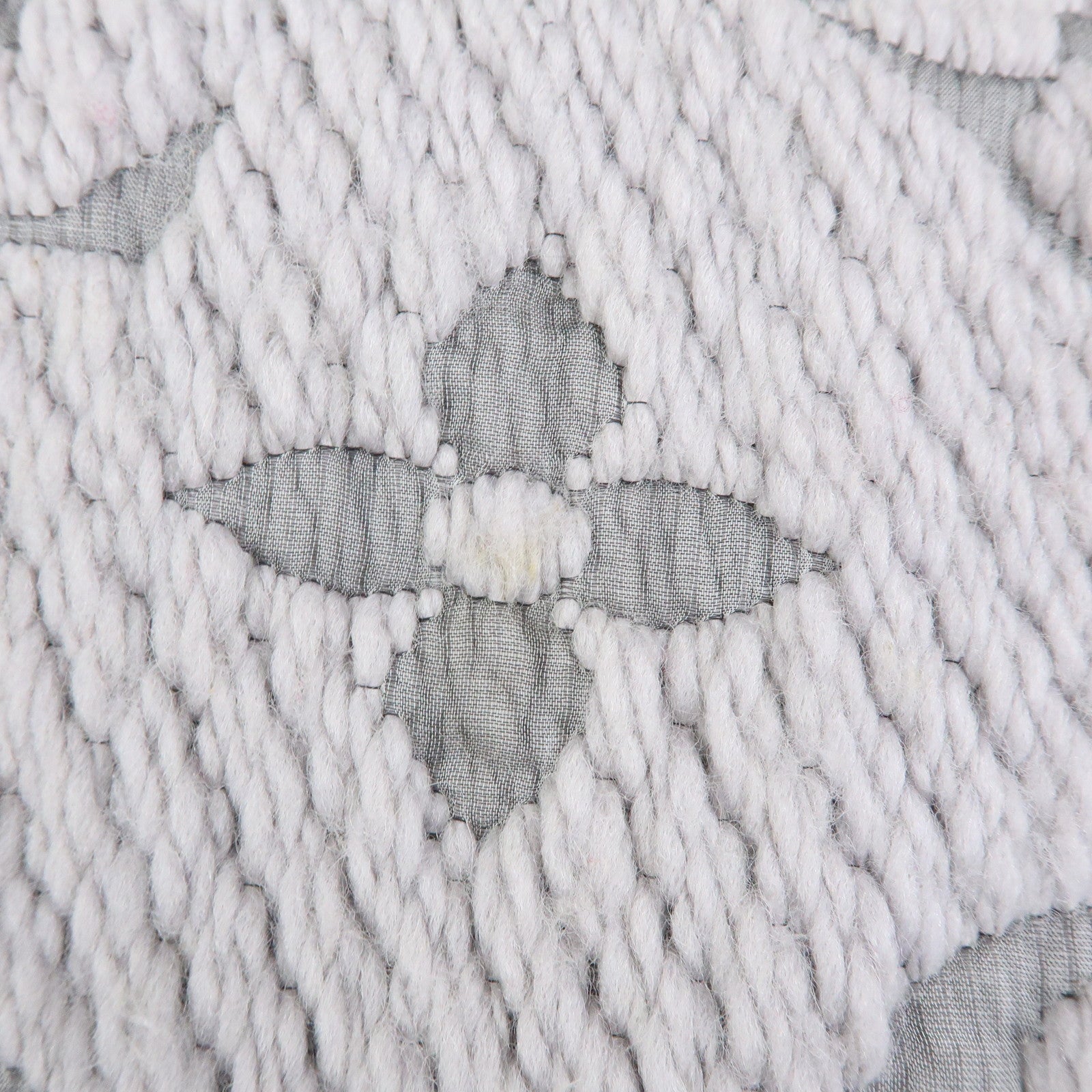 Louis Vuitton Monogram Escharp Logomania Scarf Gris Perle M74742