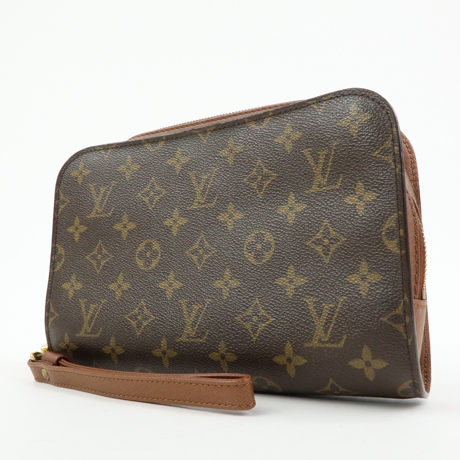 Louis Vuitton Monogram Orsay Clutch Bag Pouch Brown M51790