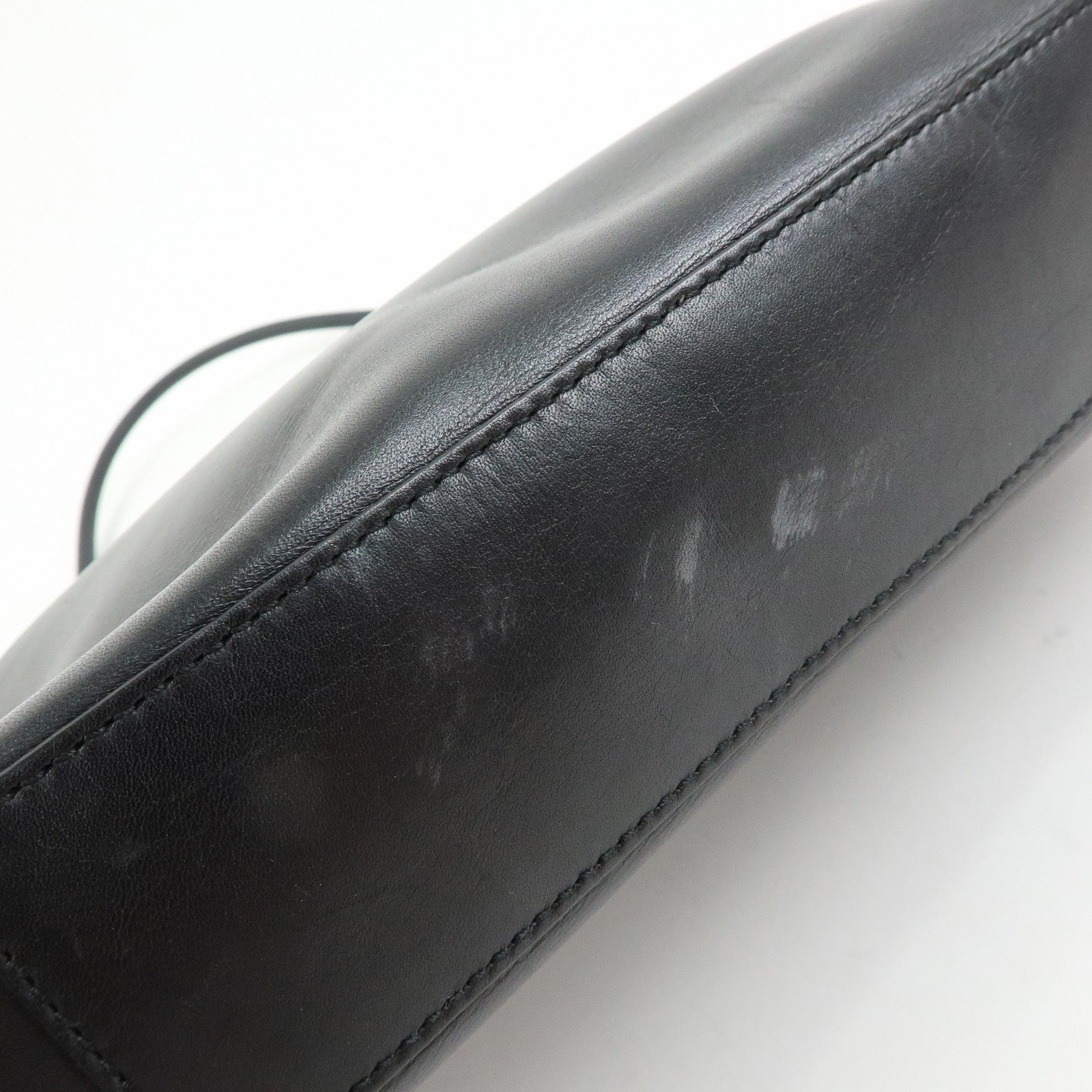 GUCCI Leather Shoulder Bag Hand Bag Black 001・3812・002122