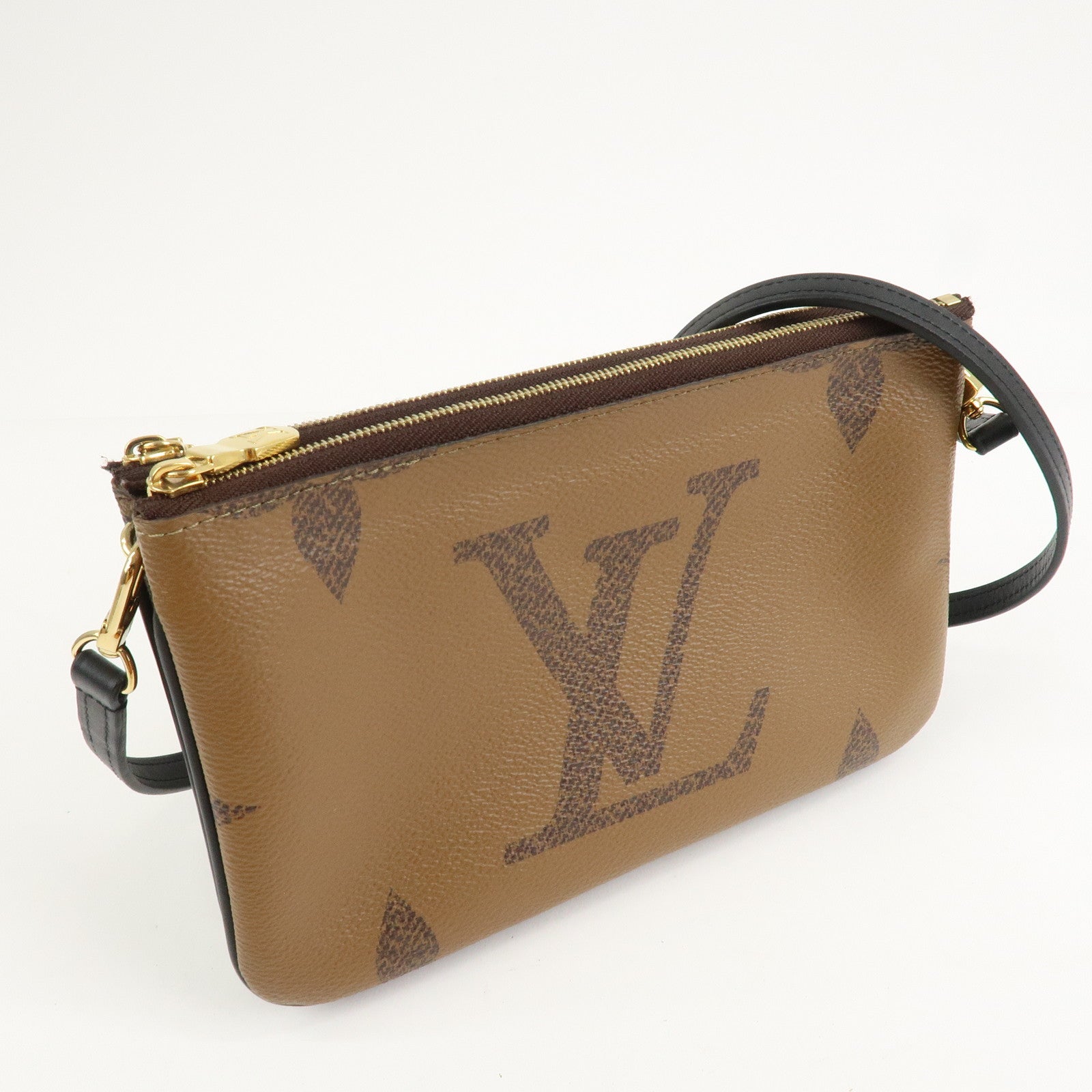 Louis Vuitton Monogram Reverse Pochette Double Zip Bag M69203