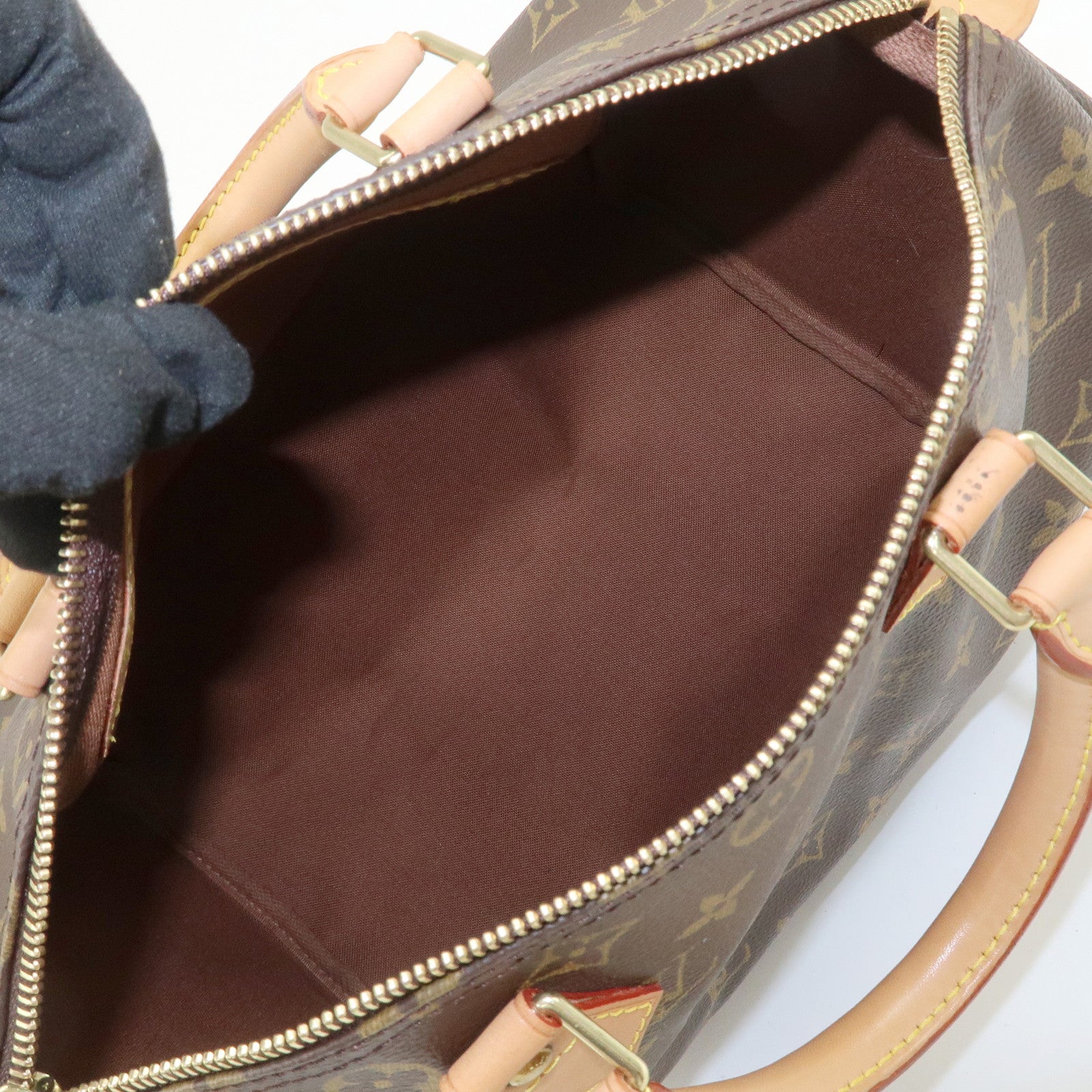 Louis Vuitton Monogram Speedy 30 Boston Bag Hand Bag Brown M41526
