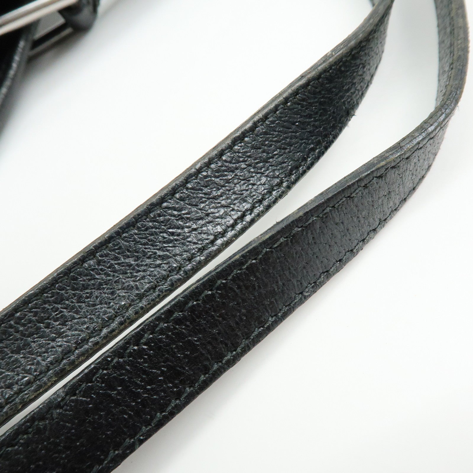 GUCCI GG Canvas Leather Tote Bag Shoulder Bag Black 120836