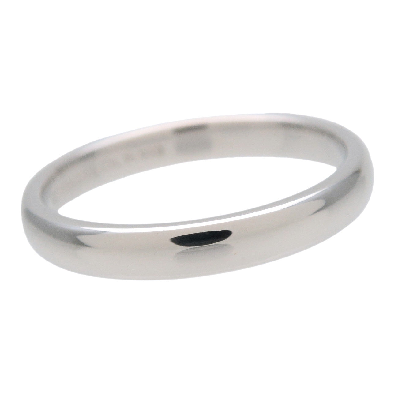 Tiffany&Co. Classic Band Ring PT950 Platinum US6.5 EU52.5 Silver