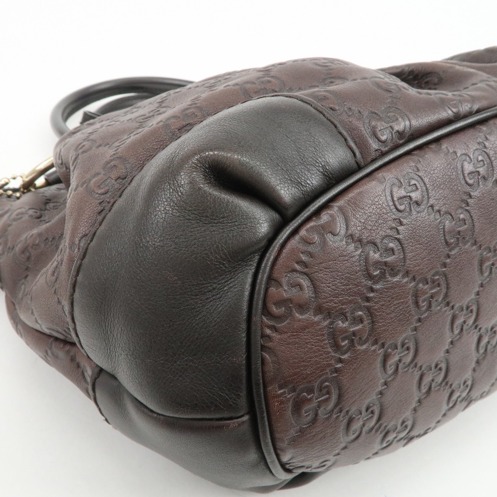 GUCCI Sukey Interlocking G Guccissima 2Way Shoulder Hand Bag 247902