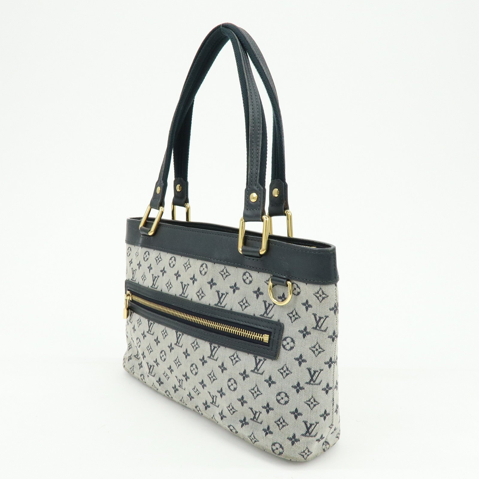 Louis Vuitton Monogram Mini Lucille PM Hand Bag Blue M92676