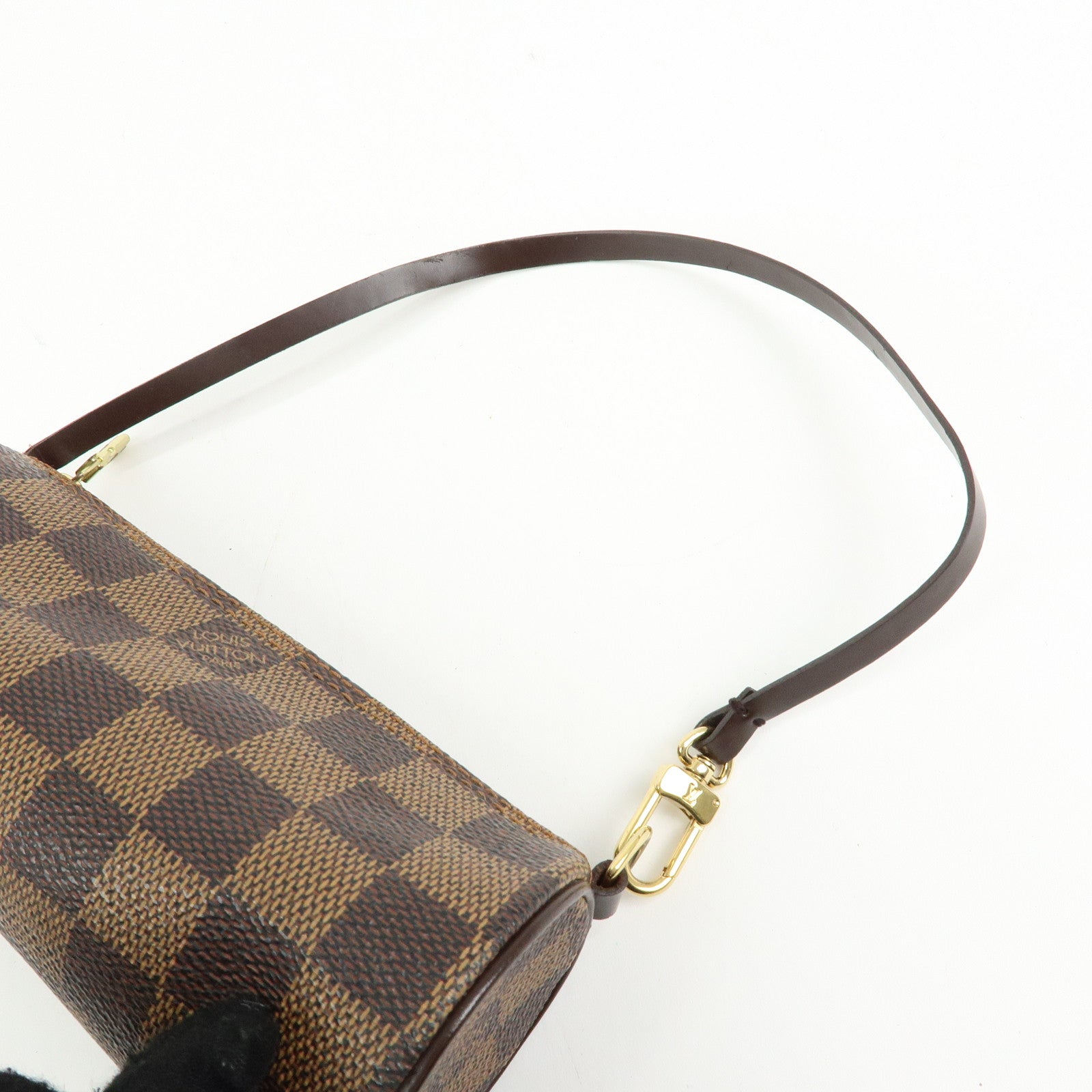 Louis Vuitton Dameir Mini Pouch for Papillon Bag Damier Ebene Brown