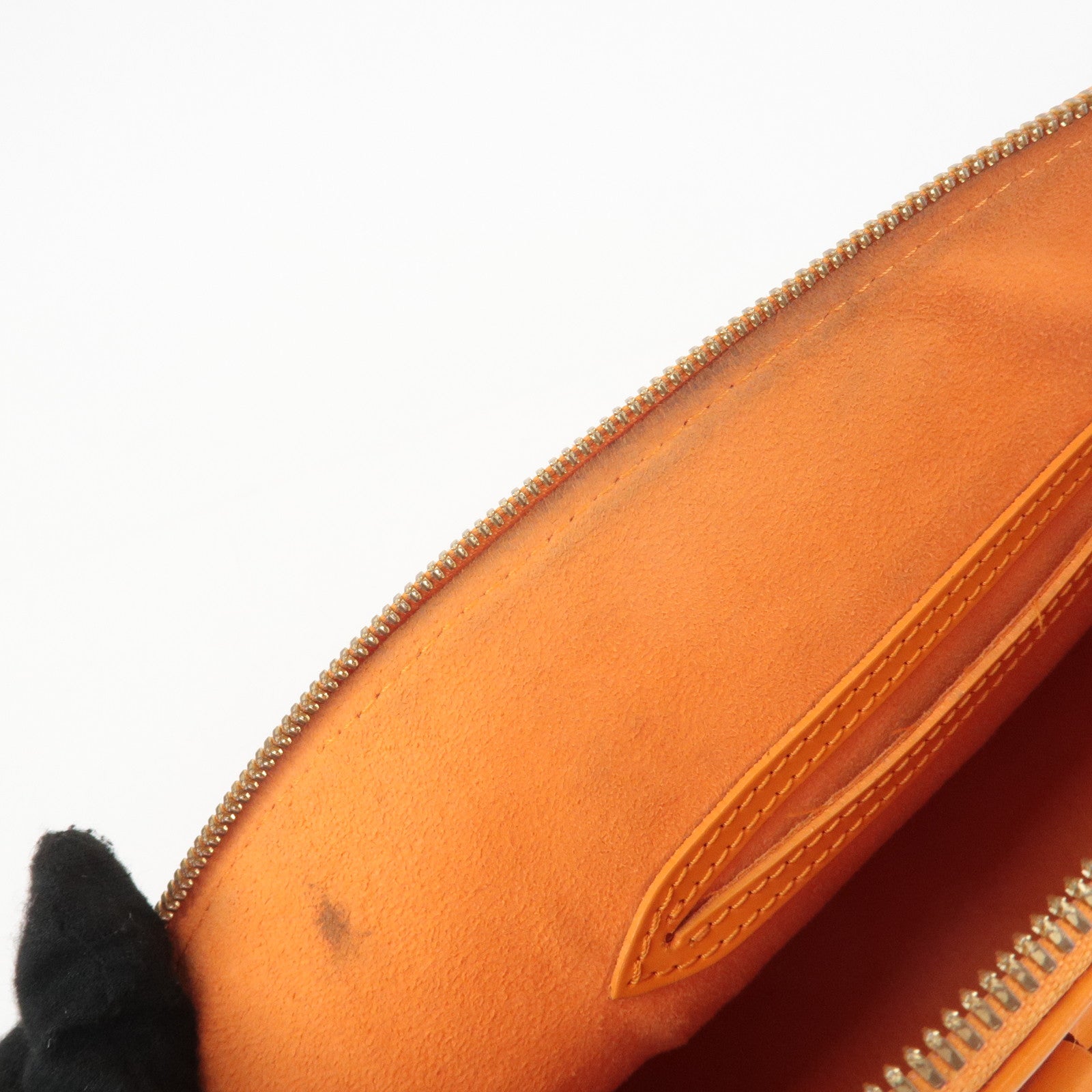 Louis Vuitton Epi Alma PM Hand Bag Pimont Orange M40623 Used