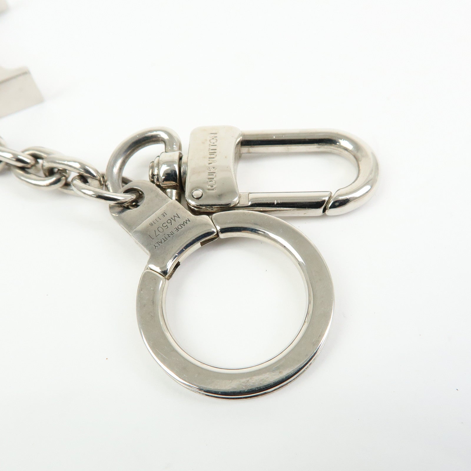 Louis Vuitton Porte Cles Initiales LV Bag Charm Silver M65071