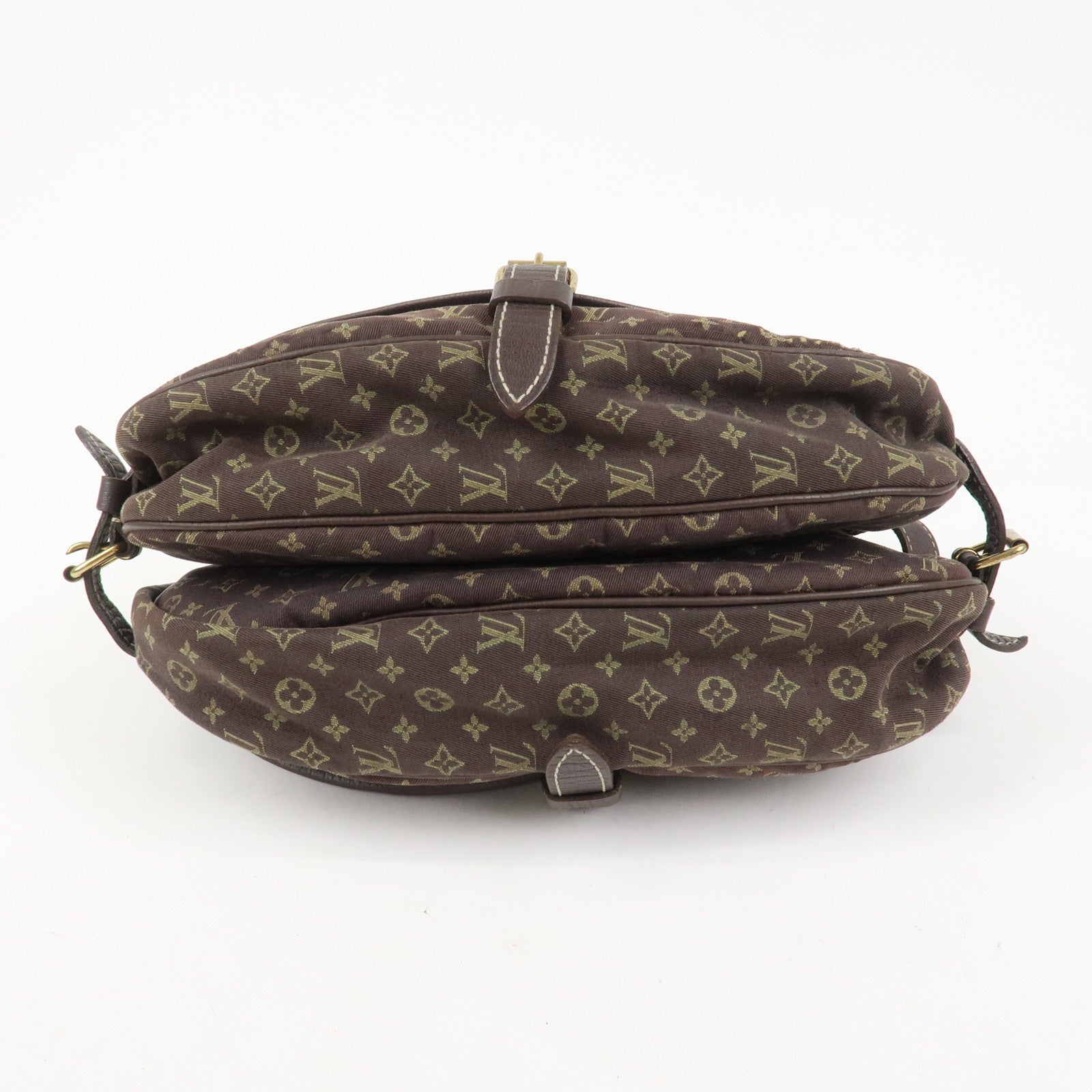 Louis Vuitton Monogram Mini Lin Saumur 30 Shoulder Bag Ebene M95227