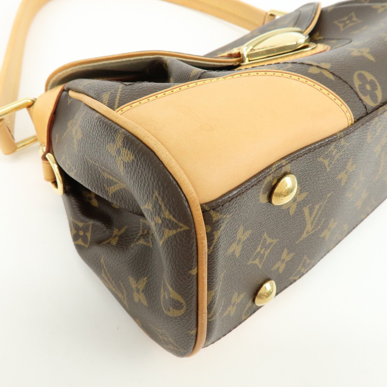 Louis Vuitton Monogram Beverly MM Shoulder Hand Bag Brown M40121