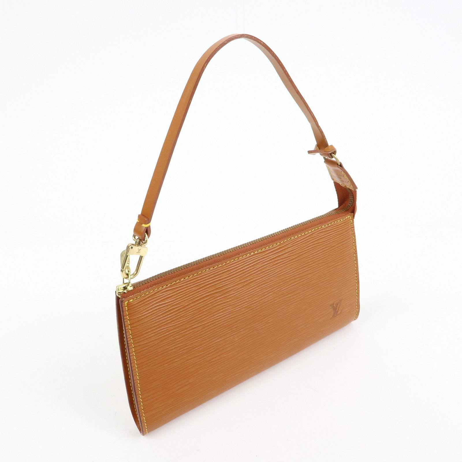 Louis Vuitton Epi Pochette Accessoires Pouch Zipang Gold M52948