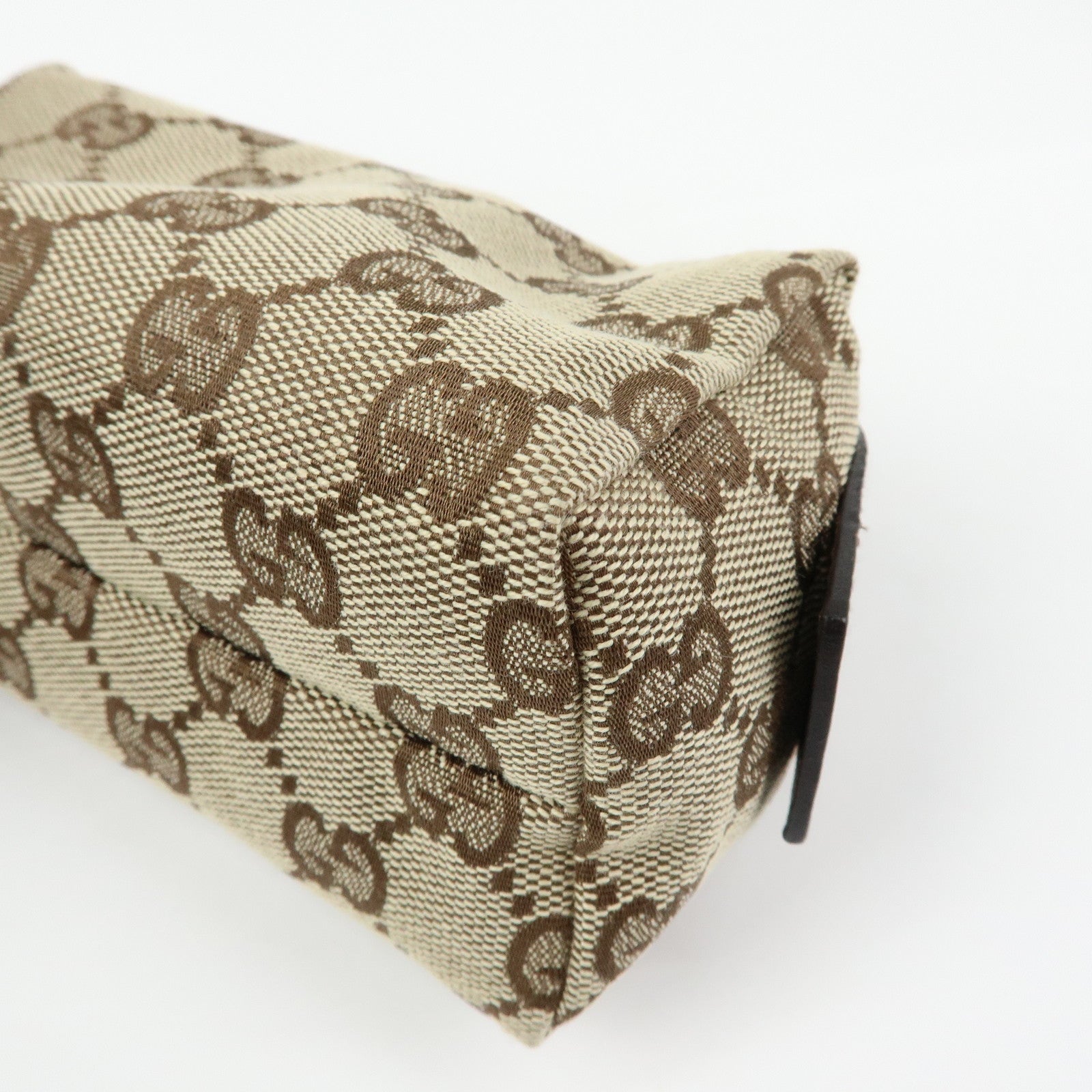 GUCCI GG Canvas Pouch Cosmetic Pouch Beige Brown 29596