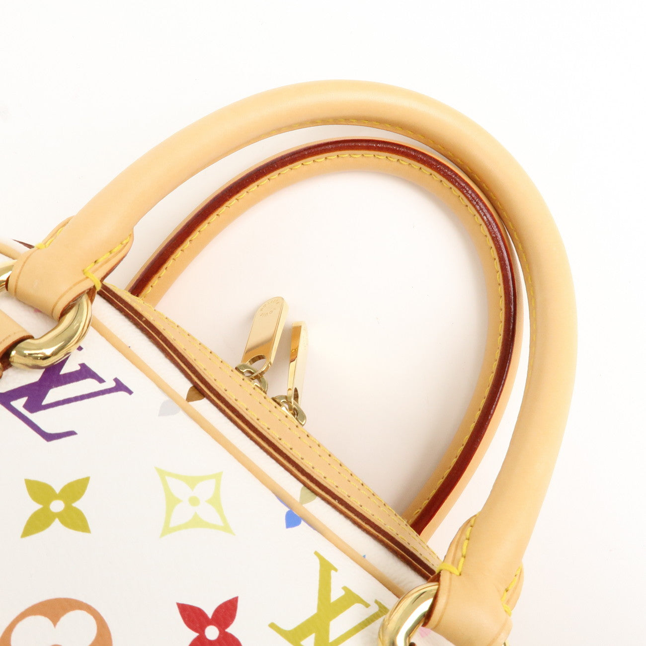 Louis Vuitton Monogram Multicolor Priscilla Hand Bag Blanc M40096