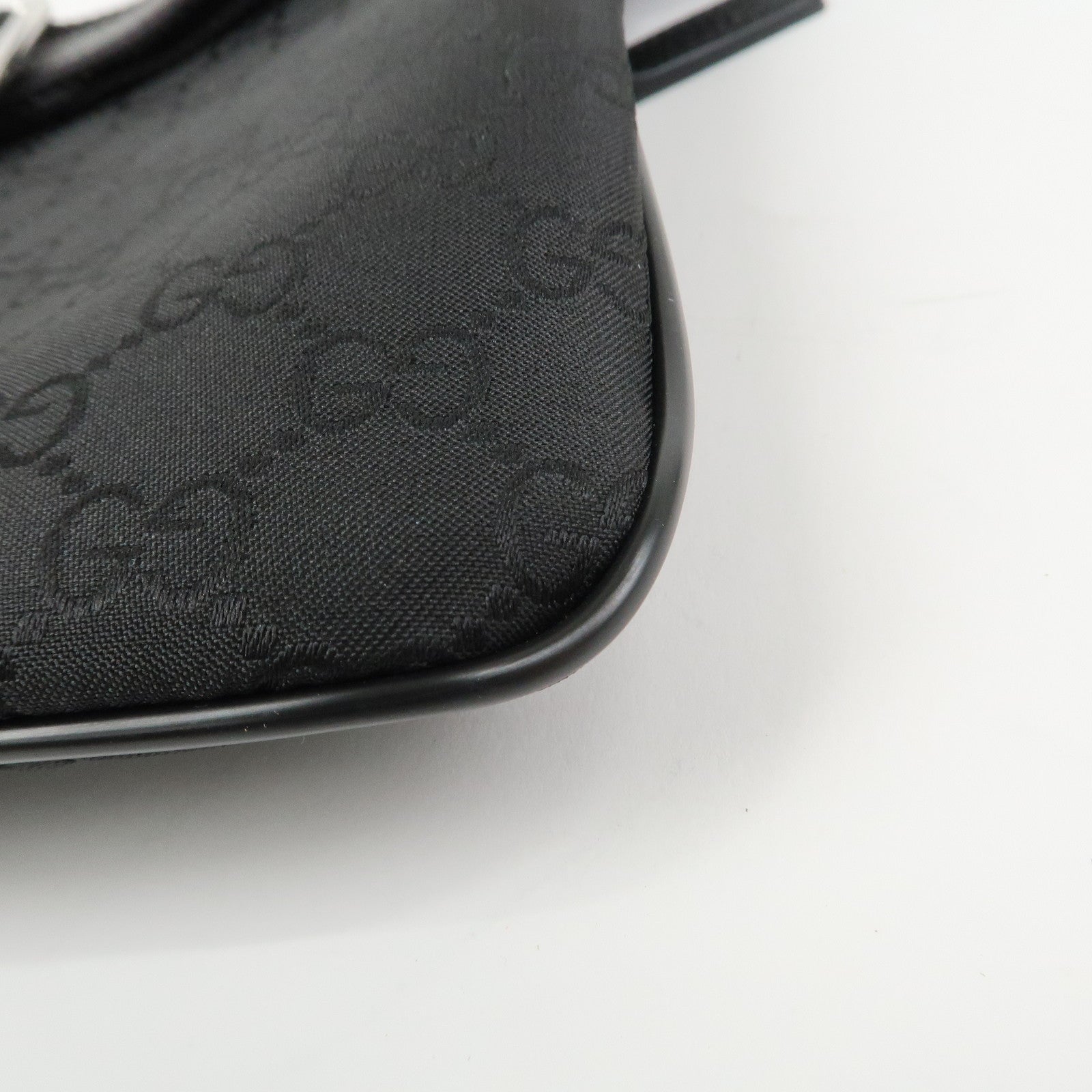 GUCCI Sherry GG Nylon Leather Shoulder Bag Crossbody Bag 449183