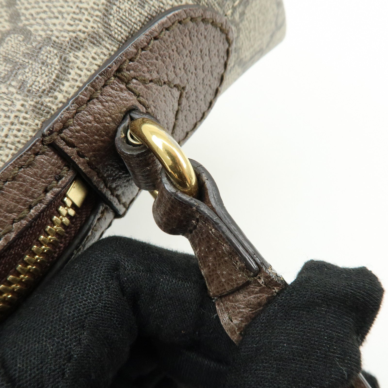 GUCCI Ophidia GG Supreme Shoulder Bag Crossbody Bag Brown 499621