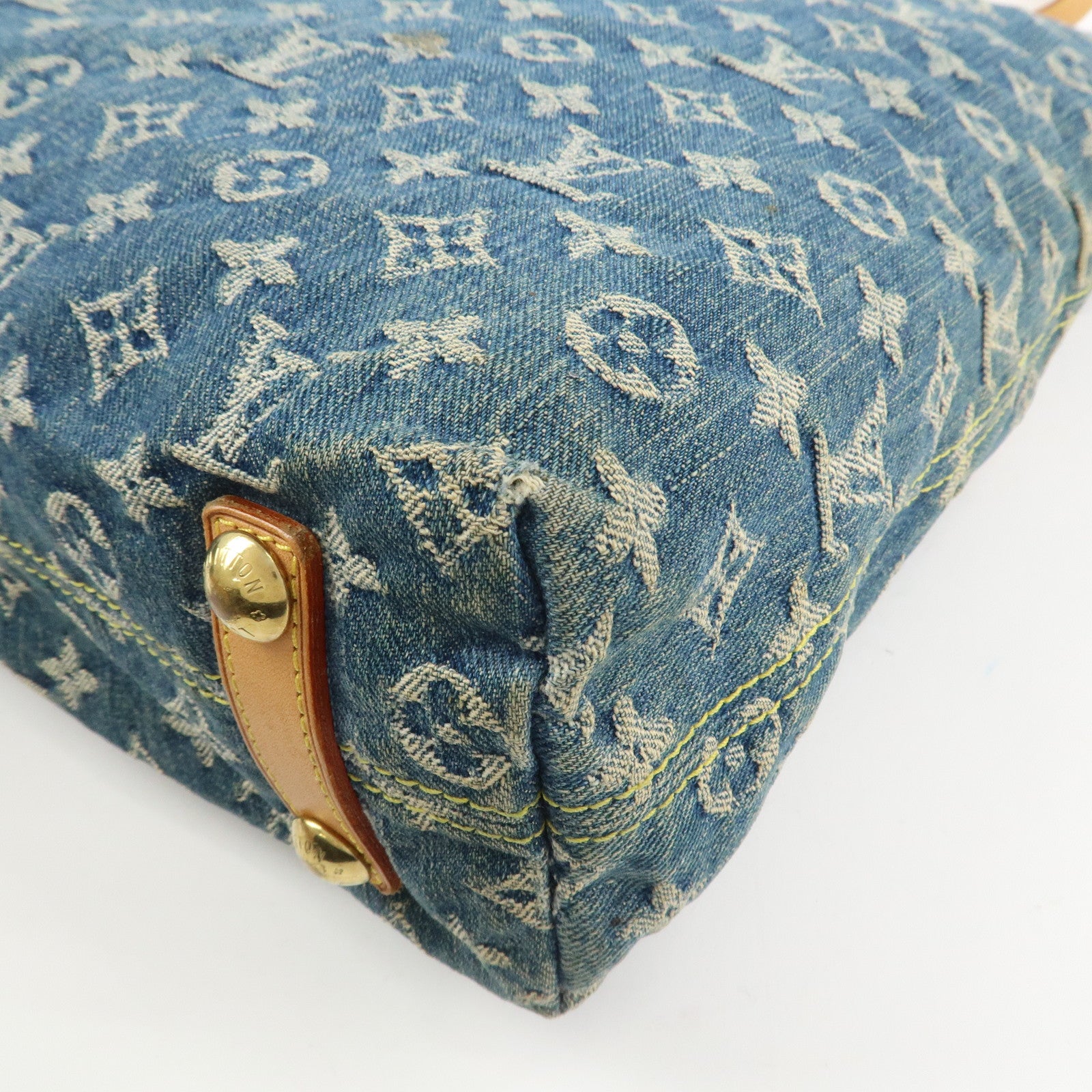 Louis Vuitton Monogram Denim Baggy GM Shoulder Bag Blue M95048