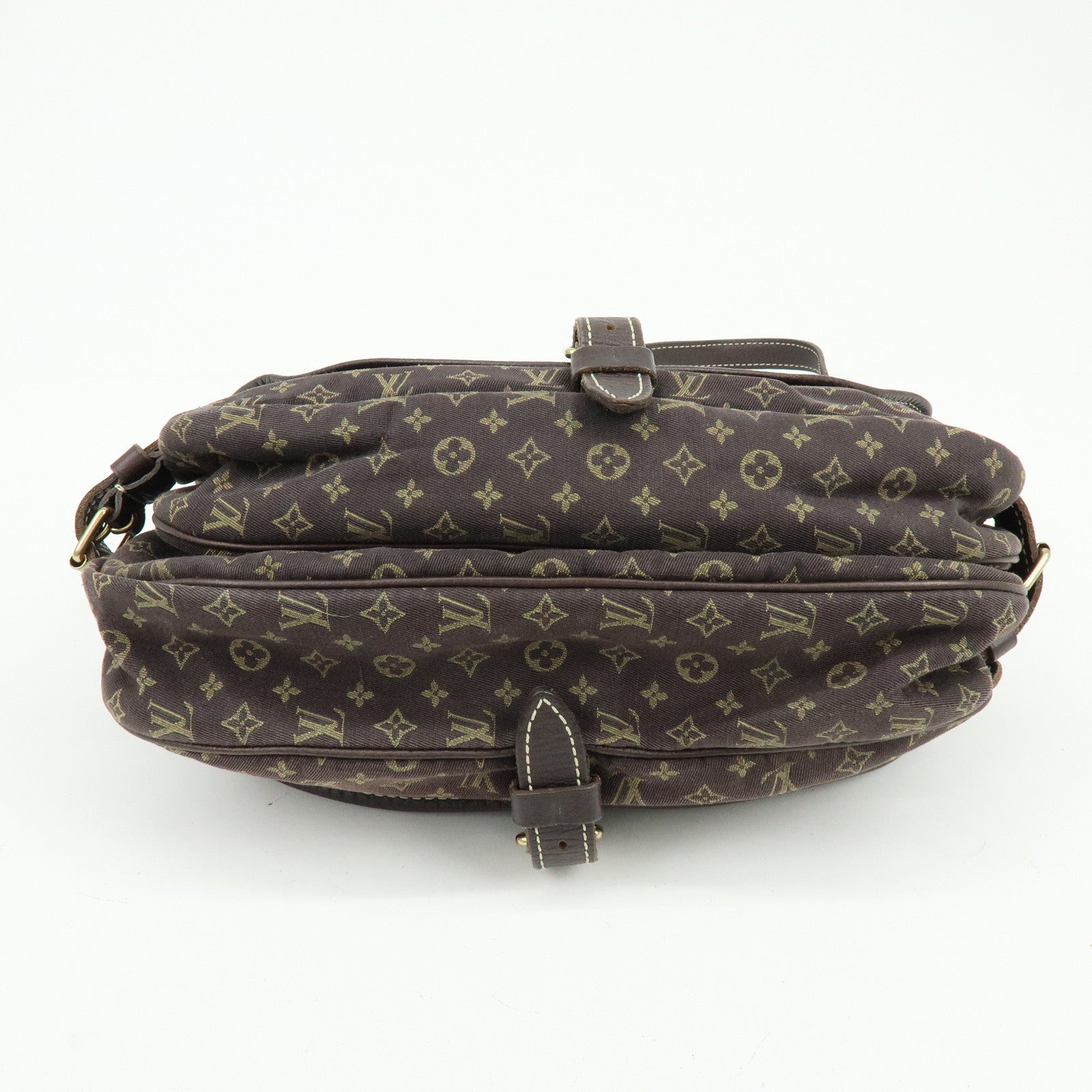 Louis Vuitton Monogram Mini Lin Saumur 30 Shoulder Bag Ebene M95227
