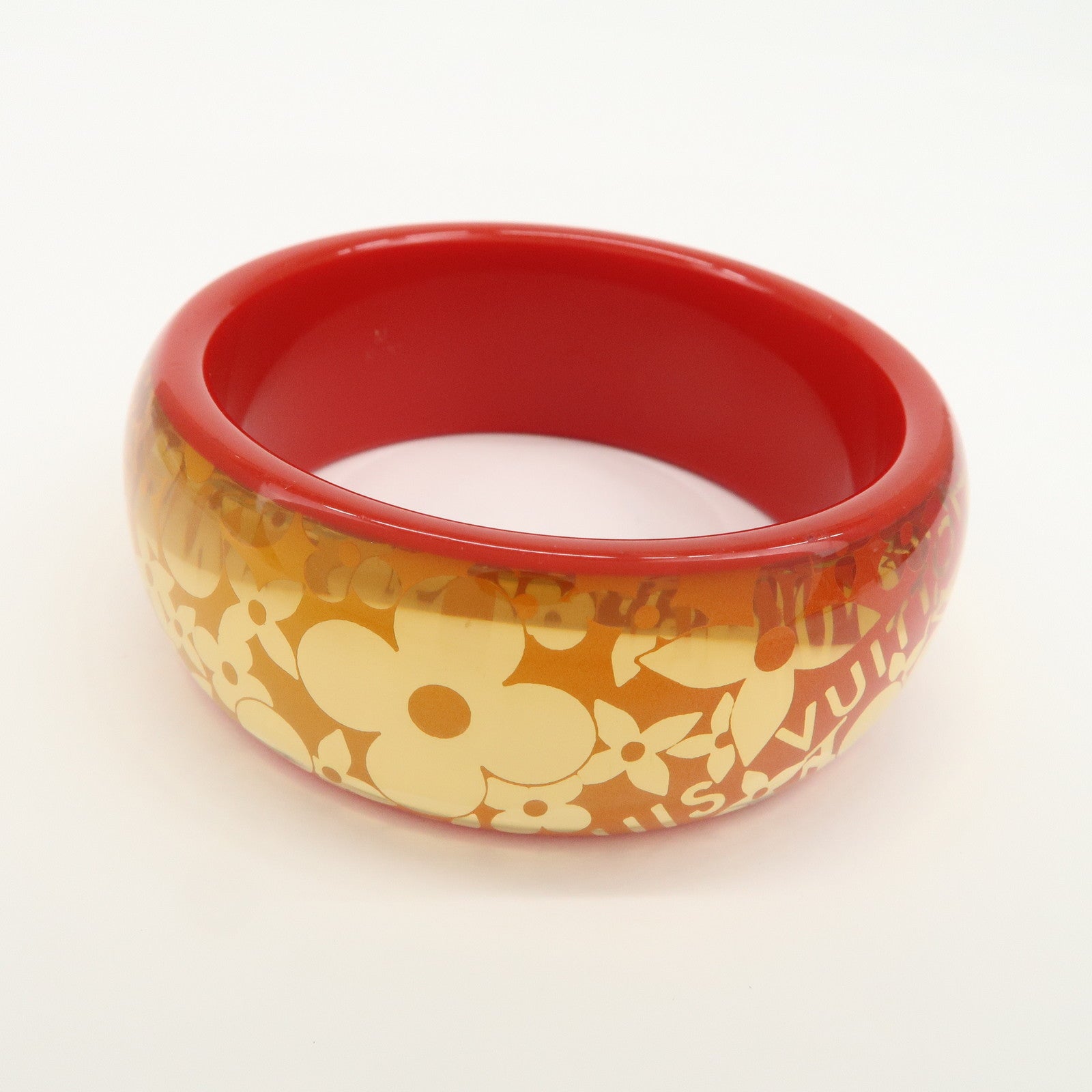 Louis Vuitton Tropical Cocktail GM Resin Bracelet Red Gold