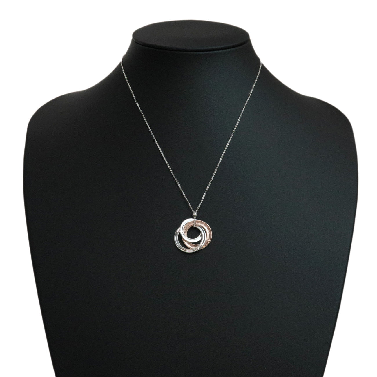 Tiffany & Co 1837 Interlocking Circle Necklace SV925 Silver