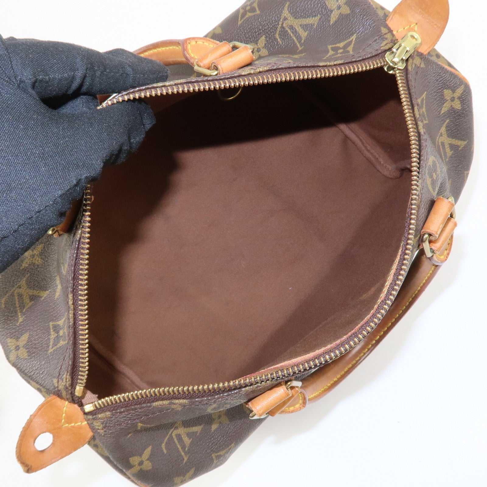 Louis Vuitton Monogram Speedy 30 Boston Bag Hand Bag Brown M41526