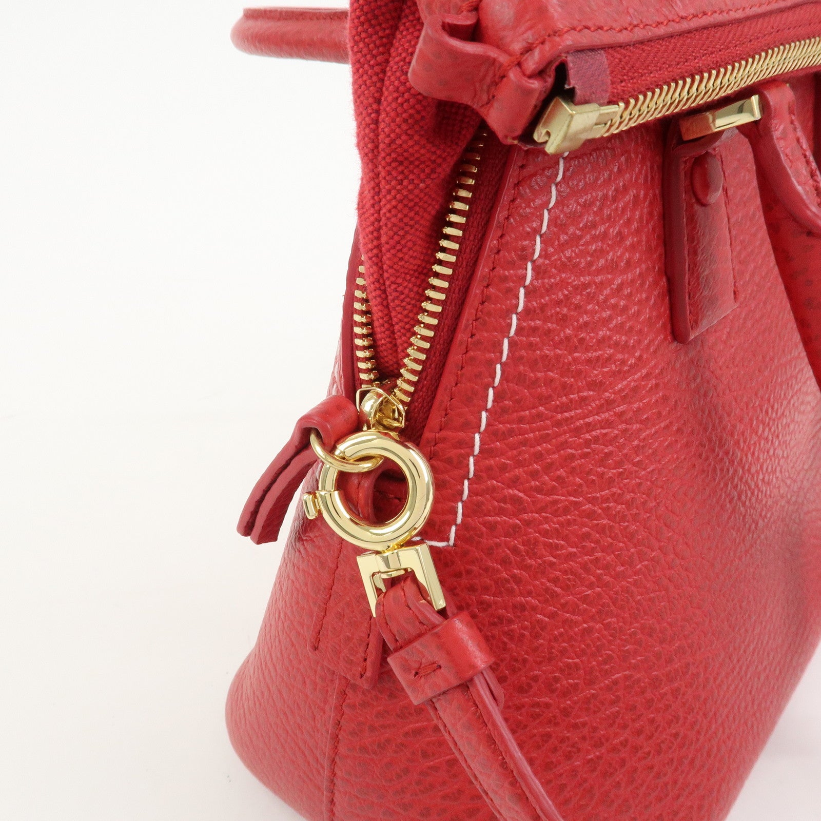 Maison Margiela 5AC Grained Calf Leather 2 Way Red S56WG0082