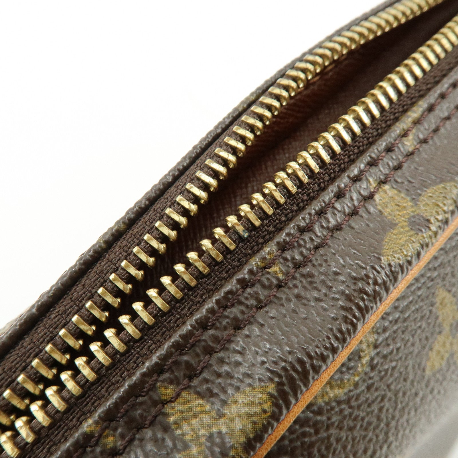 Louis Vuitton Monogram Marly Dragonne GM Clutch Bag Brown M51825