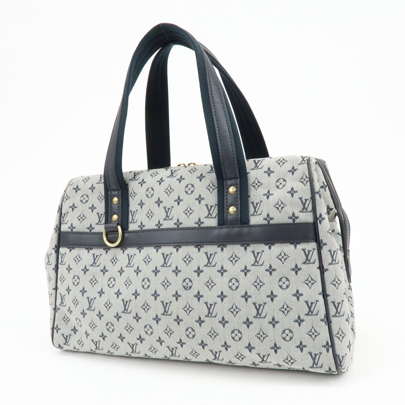 Louis Vuitton Monogram Mini Josephine GM Hand Bag Blue M92211