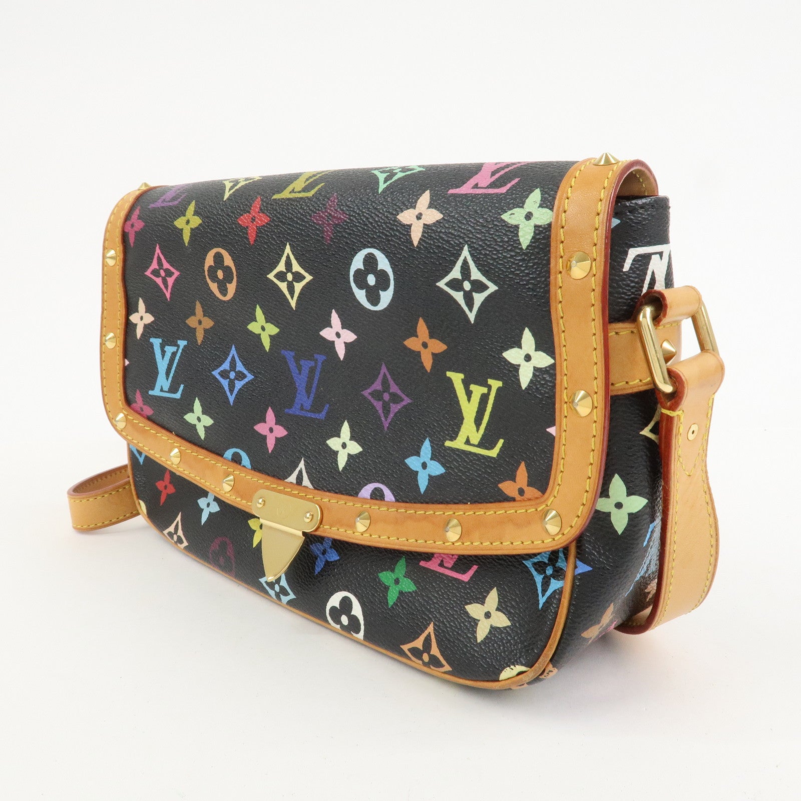 Louis Vuitton Monogram Multicolor Sologne Shoulder Bag Noir M92639