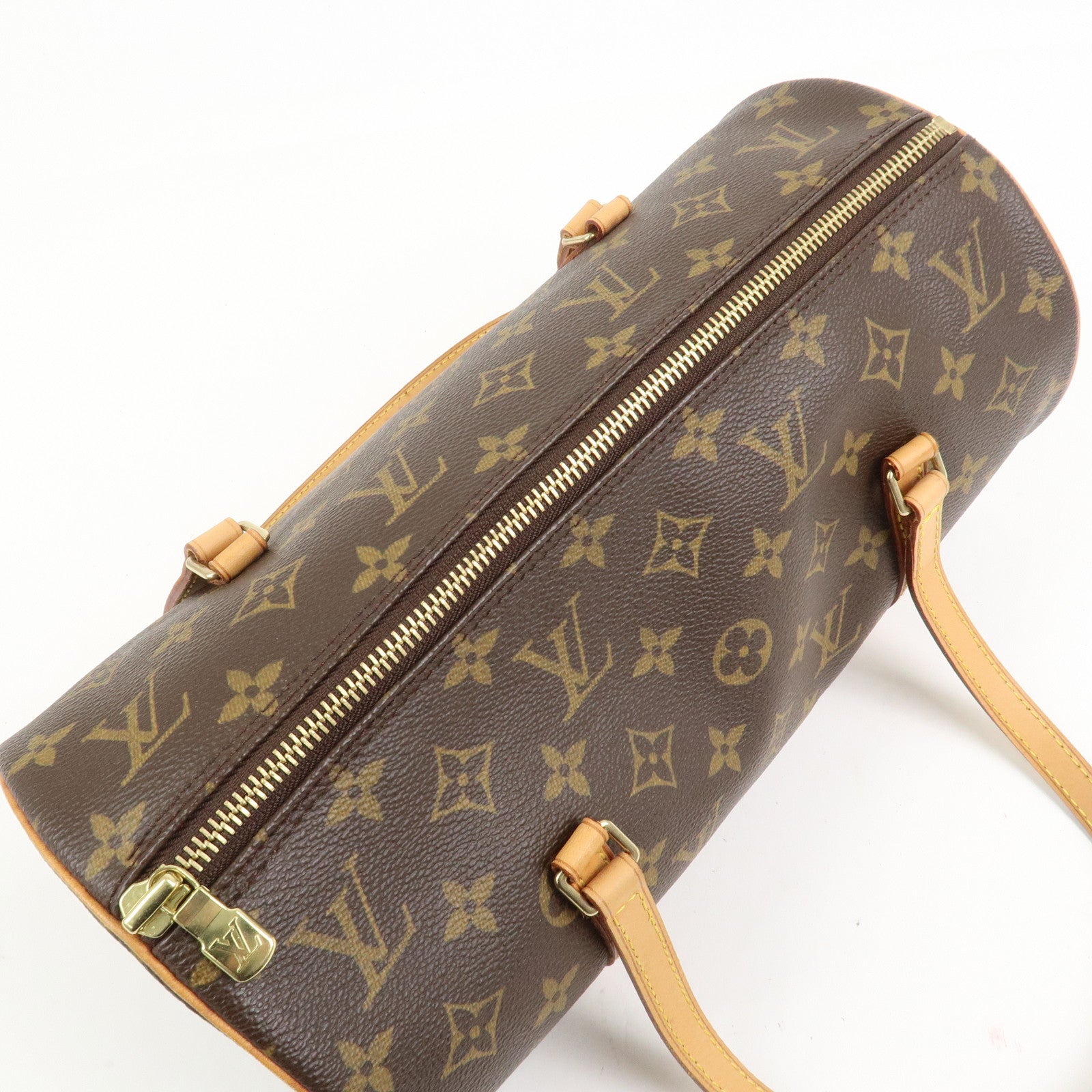 Louis Vuitton Monogram Papillon 30 Hand Bag New Style Brown M51385