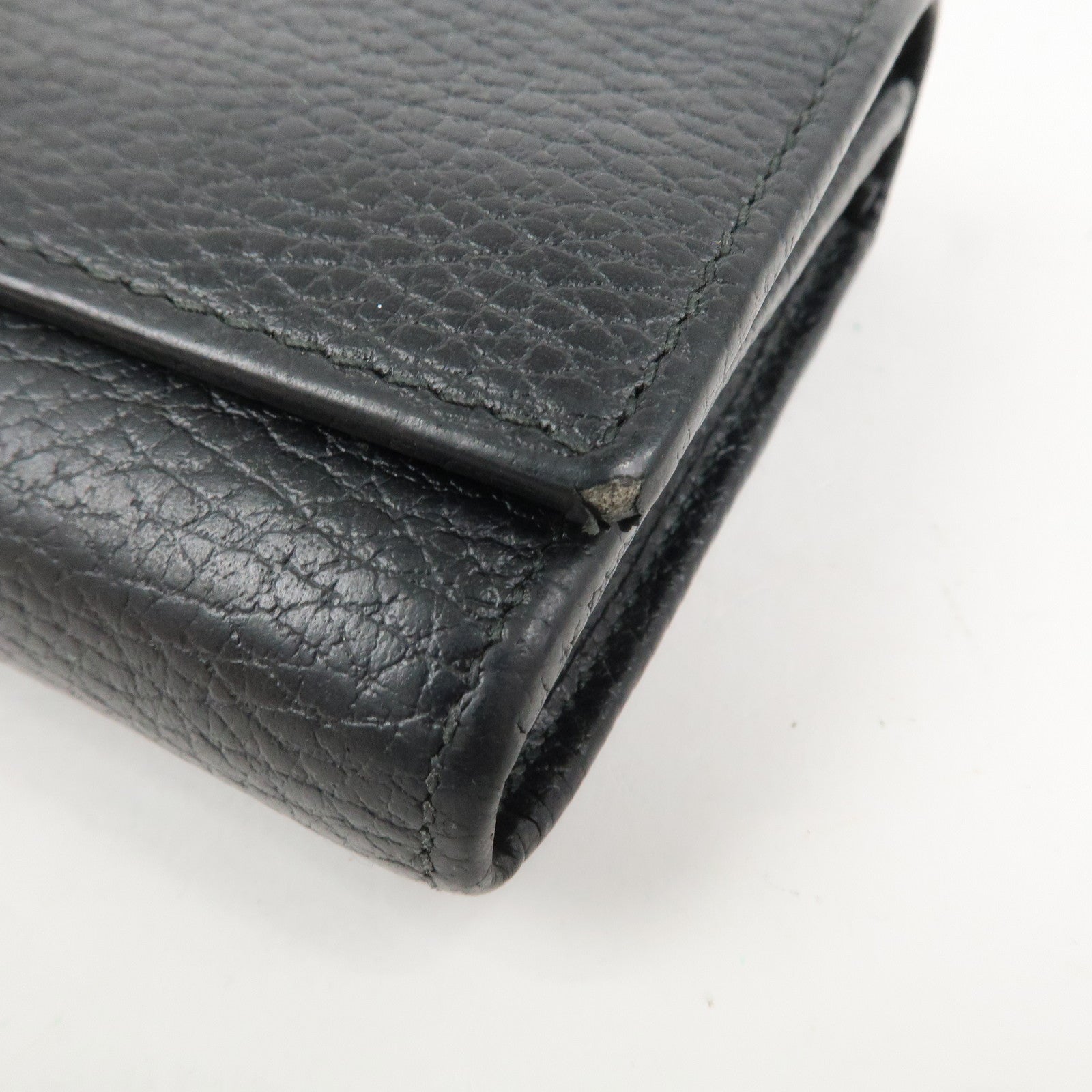 GUCCI Set Of 2 Suede Leather Bi-Fold Long Wallet 499359 153211