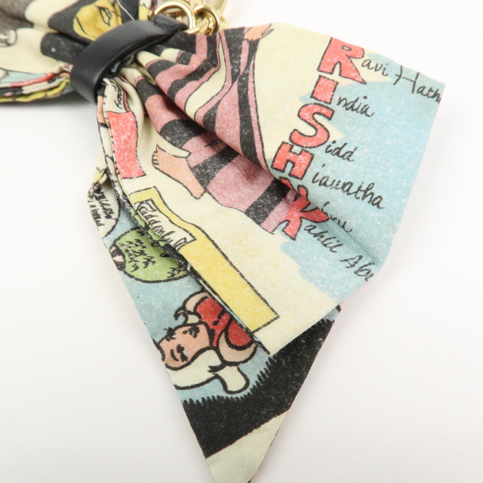 PRADA American Comic Ribbon Bag Charm Key Chain 1TT085
