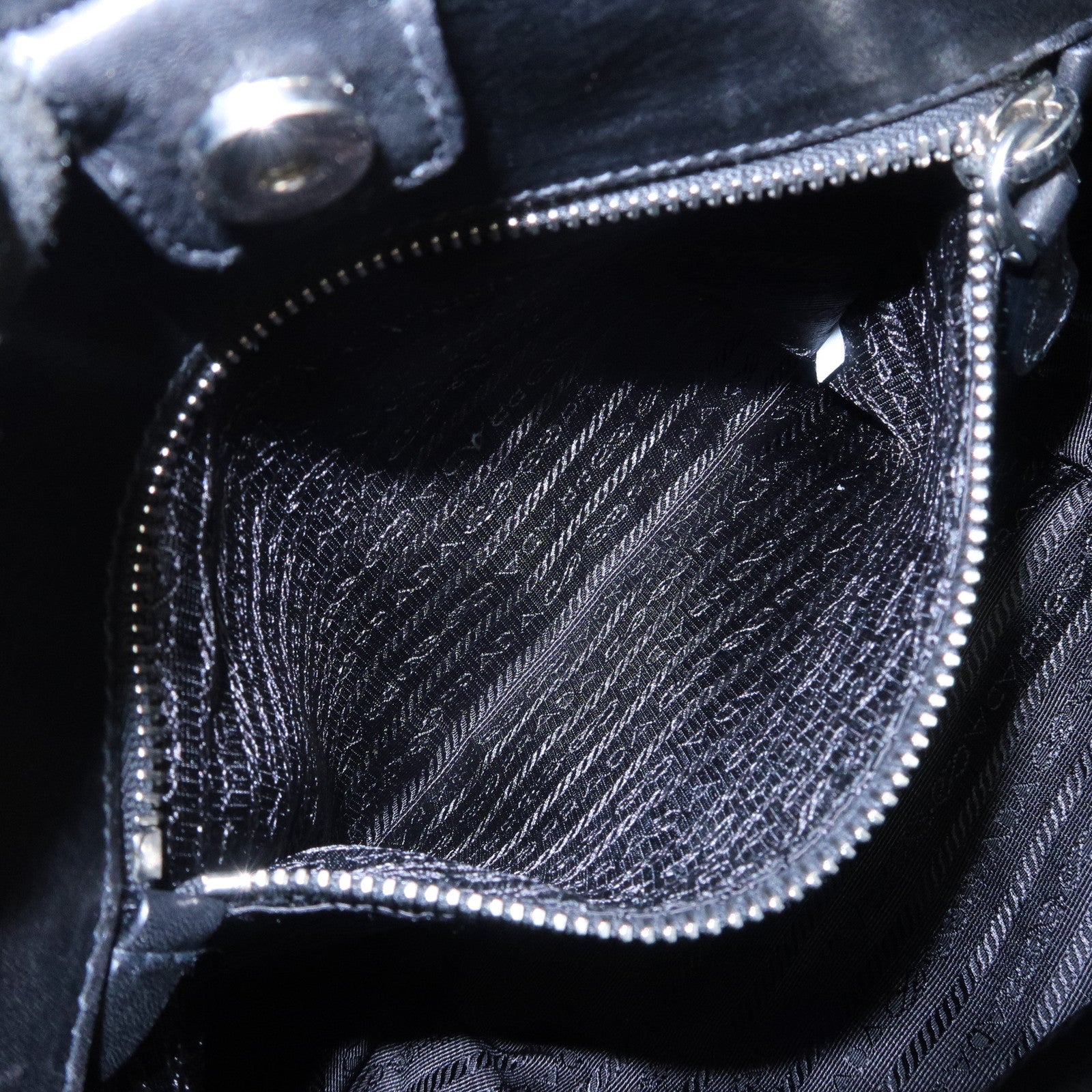 PRADA Soft Calf Leather 2Way Shoulder Bag Hand Bag Black BN1200
