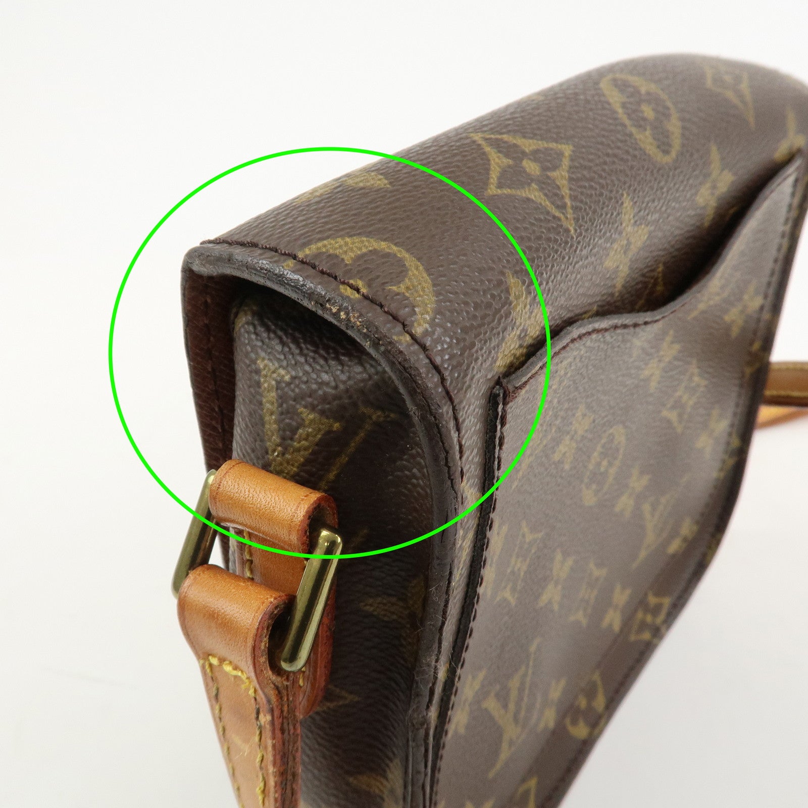 Louis Vuitton Monogram Saint Cloud MM Shoulder Bag Brown M51243