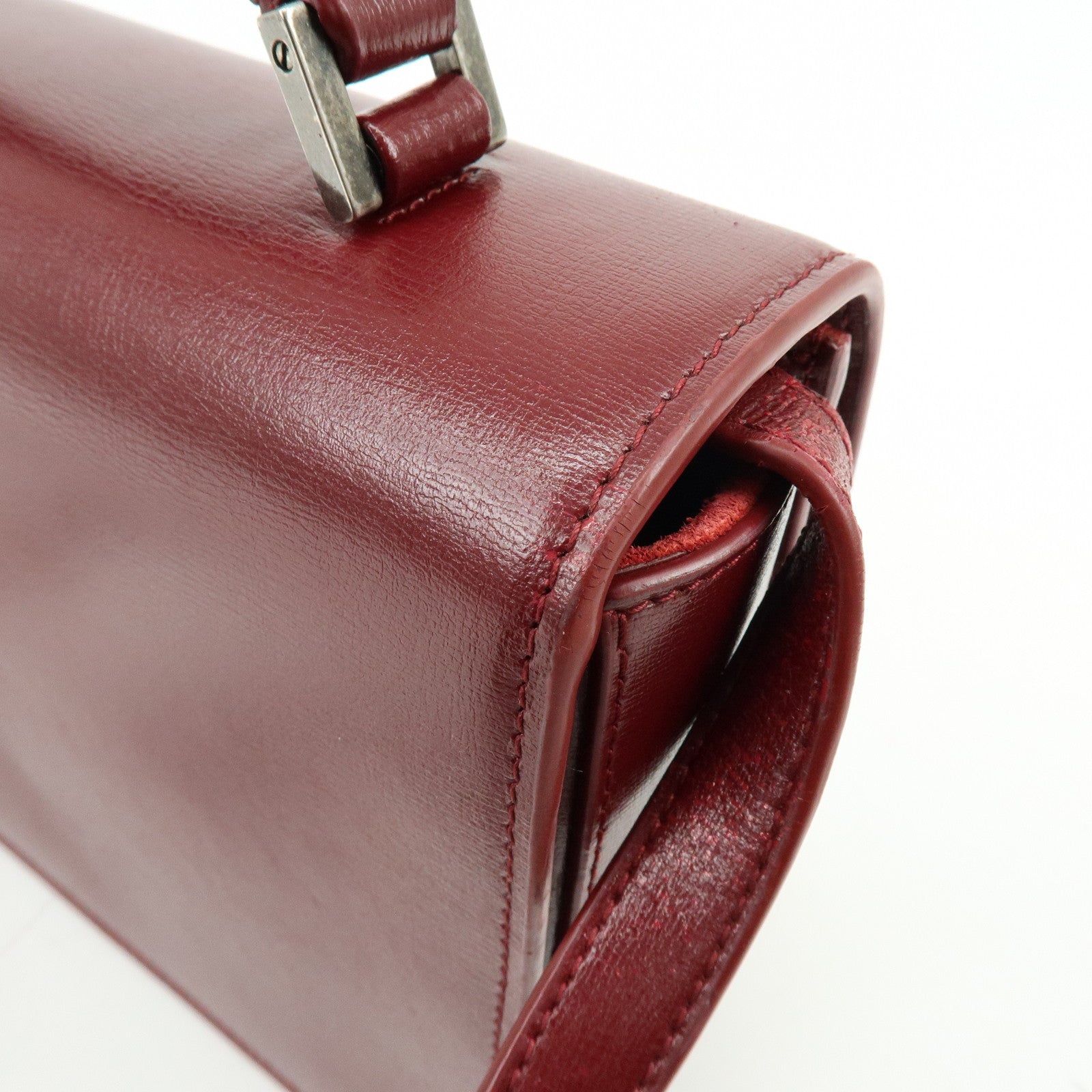 SAINT LAURENT PARIS Bellechasse Leather 2Way Bag Hand Bag 482051