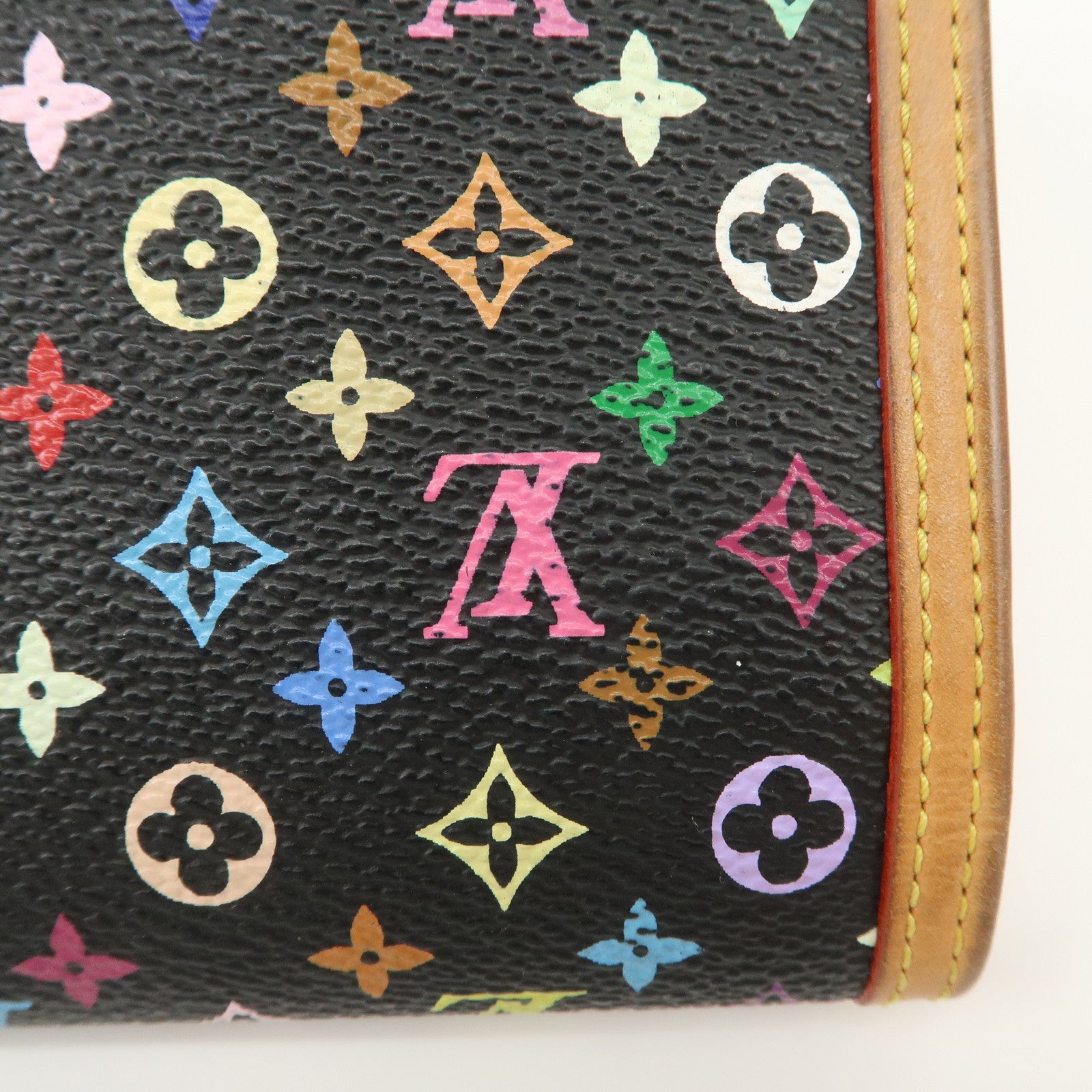 Louis Vuitton Monogram Multicolor Porte Trezor International M92658