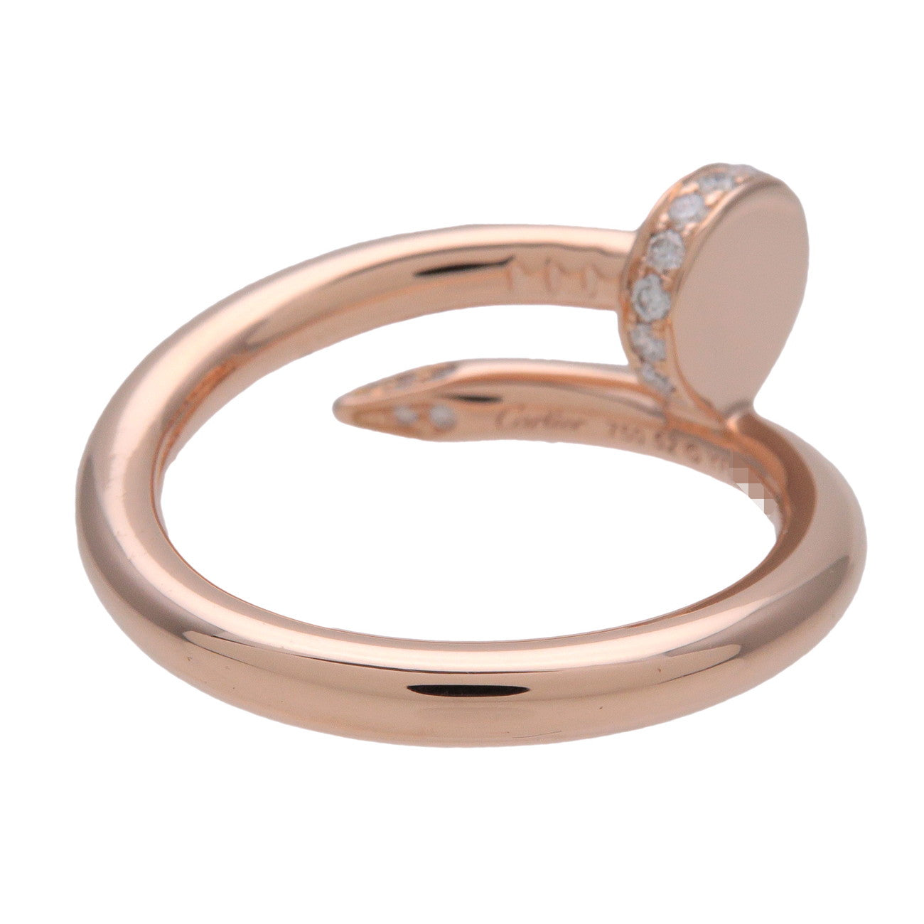 Cartier Juste un Clou 22P Diamond Ring K18PG 0.13ct #52 B4094800