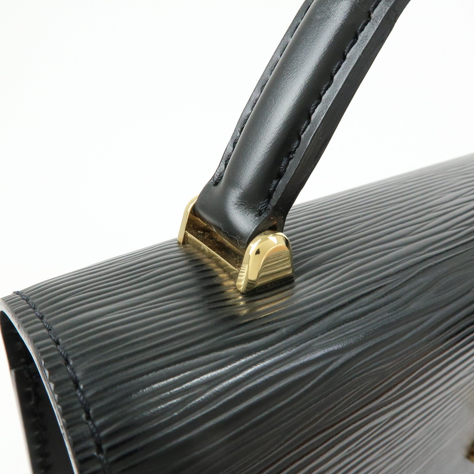 Louis Vuitton Epi Leather Malesherbes Hand Bag Noir Black M52372