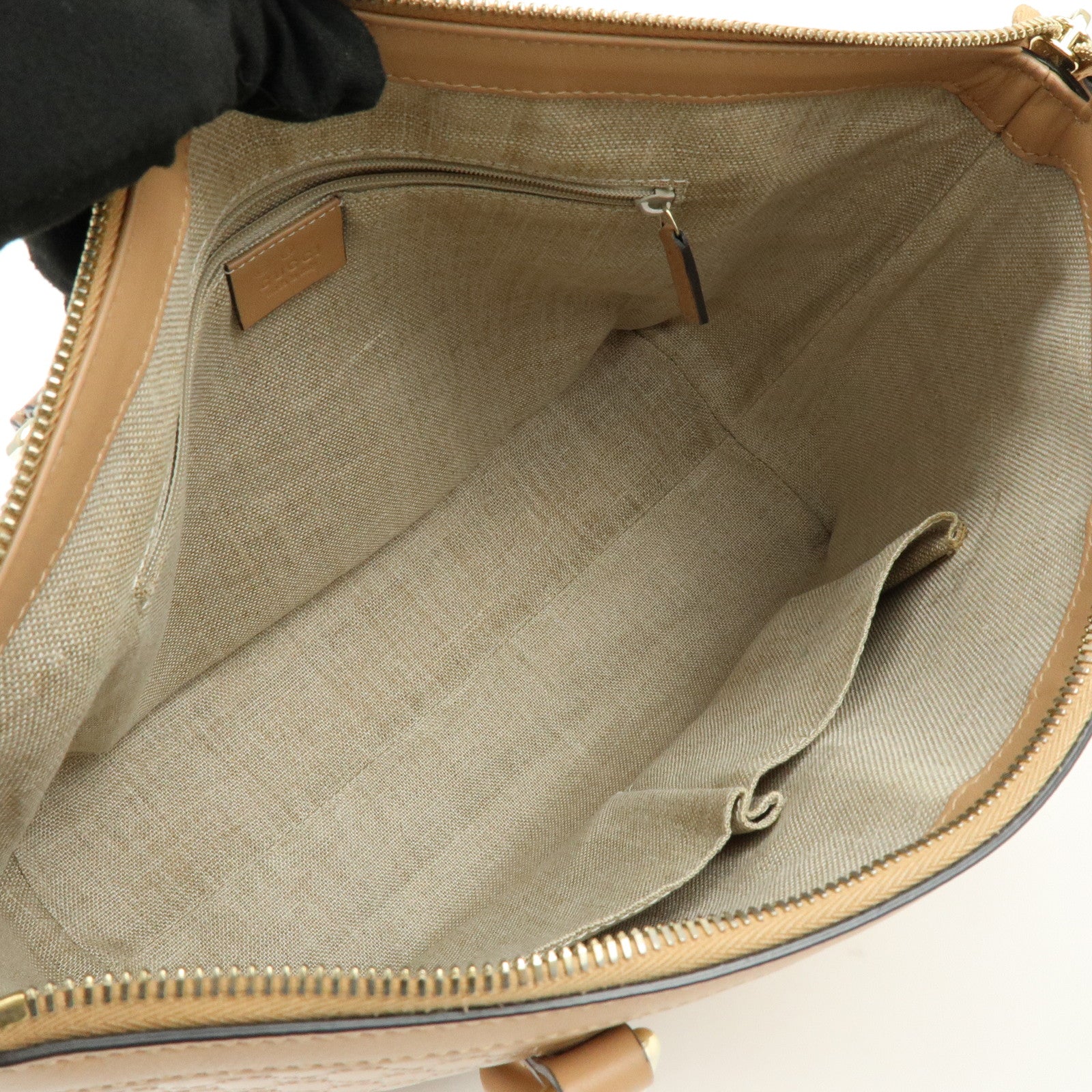 GUCCI Microguccissima Leather 2Way Shoulder Bag Pink Beige 449656