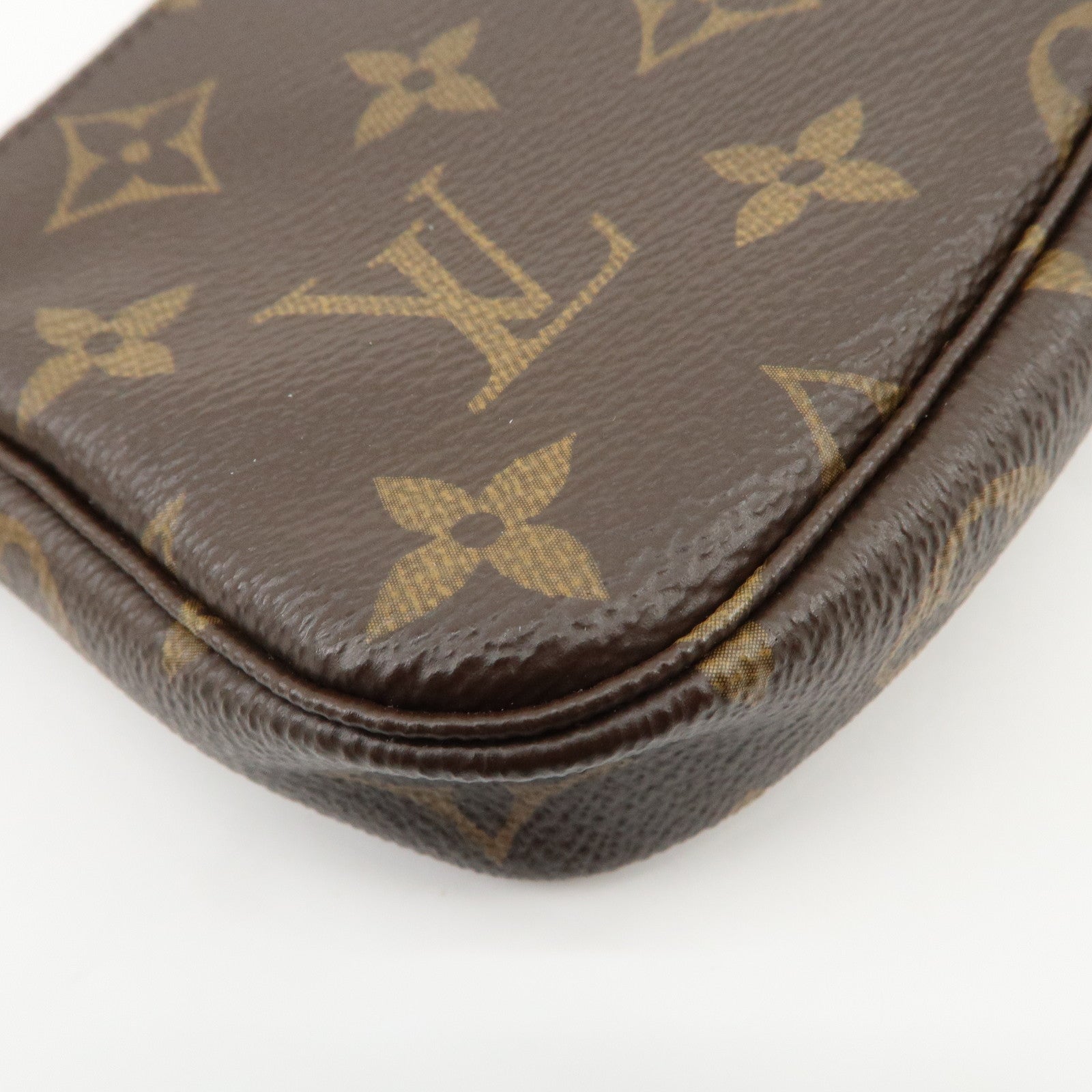 Louis Vuitton Monogram Mini Pochette Accessoires Hand Bag M58009
