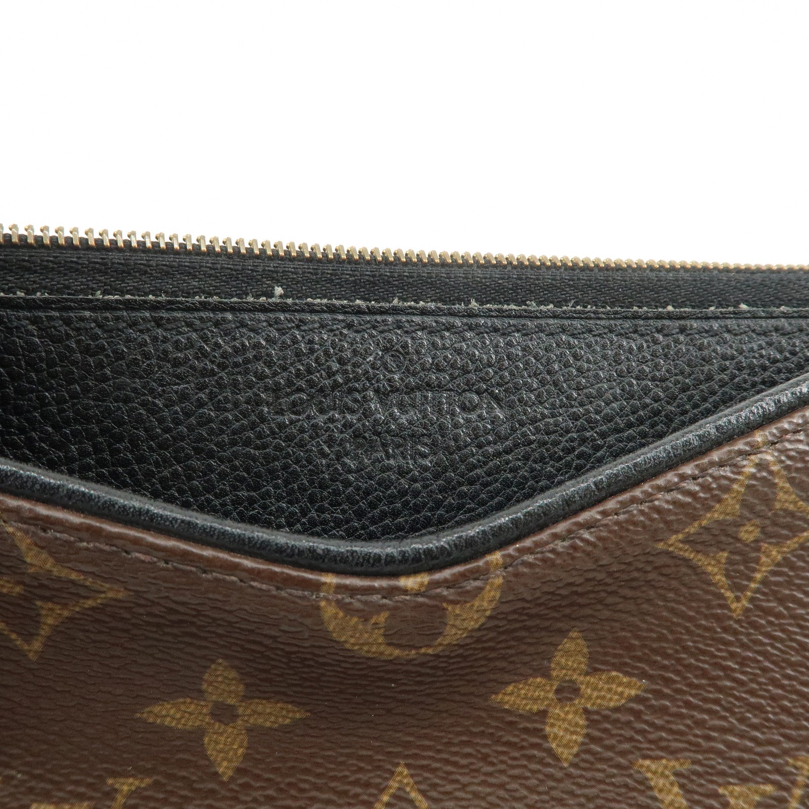 Louis Vuitton Monogram Pallas Clutch 2Way Shoulder Bag Noir M41639