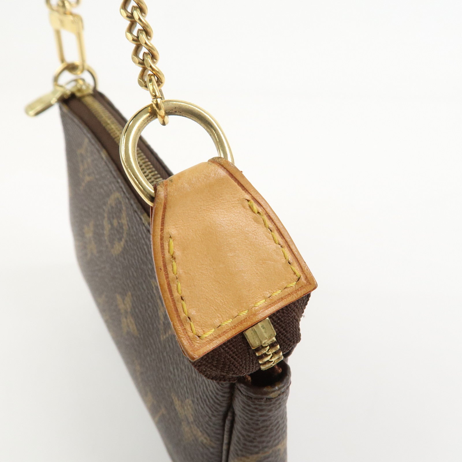 Louis Vuitton Monogram Mini Pochette Accessoires Hand Bag M58009