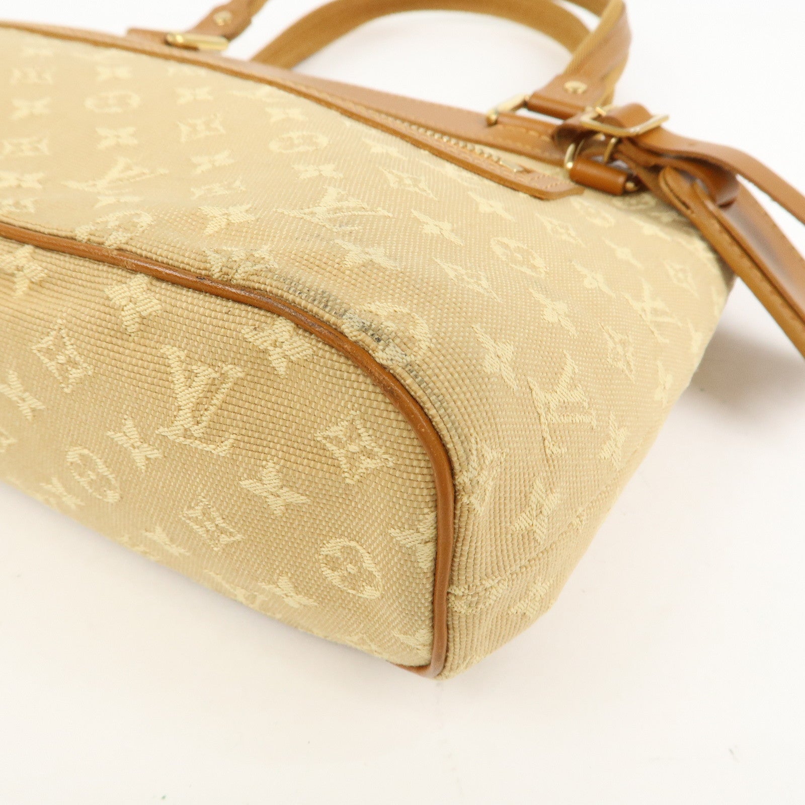 Louis Vuitton Monogram Mini Lucille PM Hand Bag Beige M92684